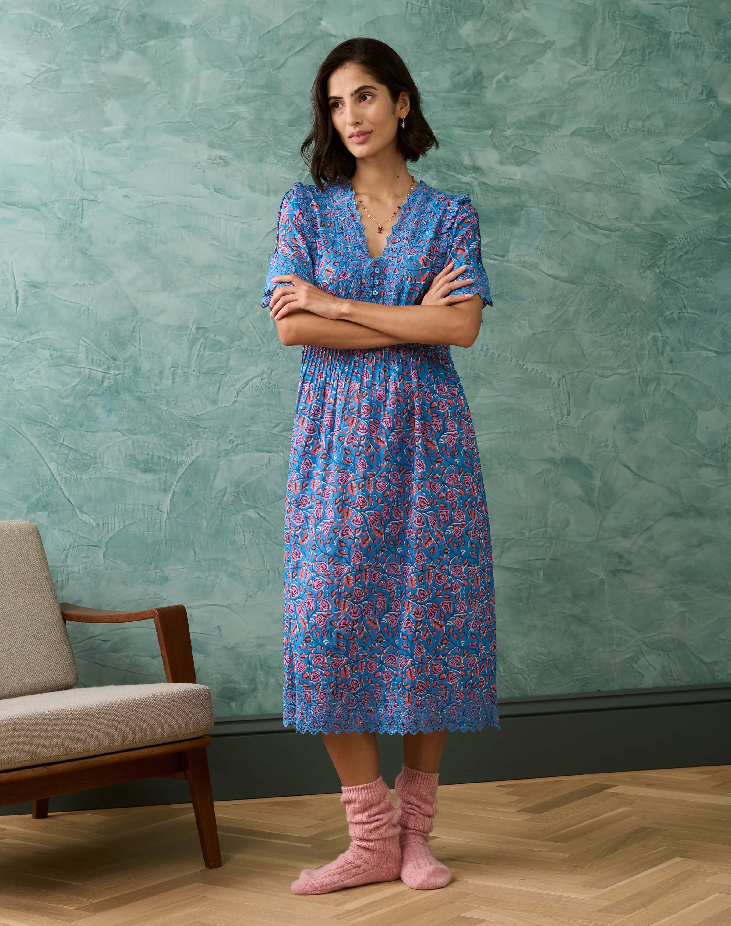 Organic Cotton Block Print Nighty