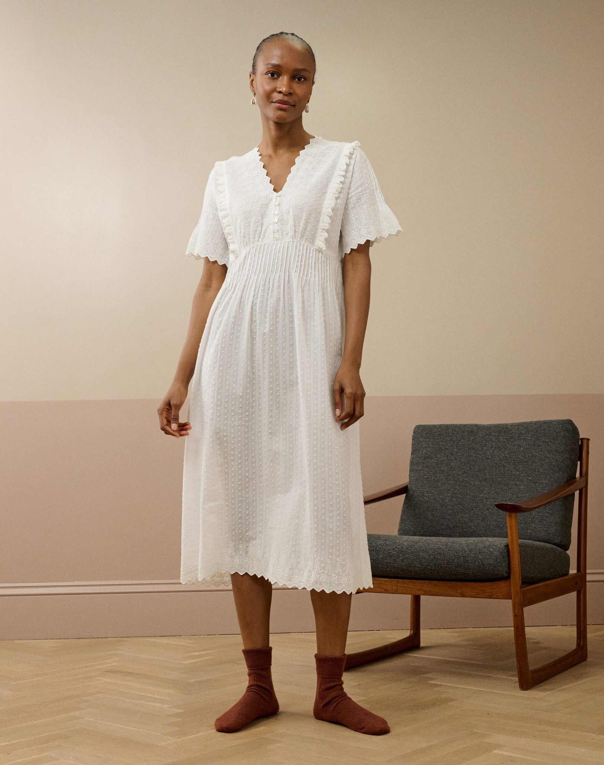 Organic Cotton Dobby Nighty