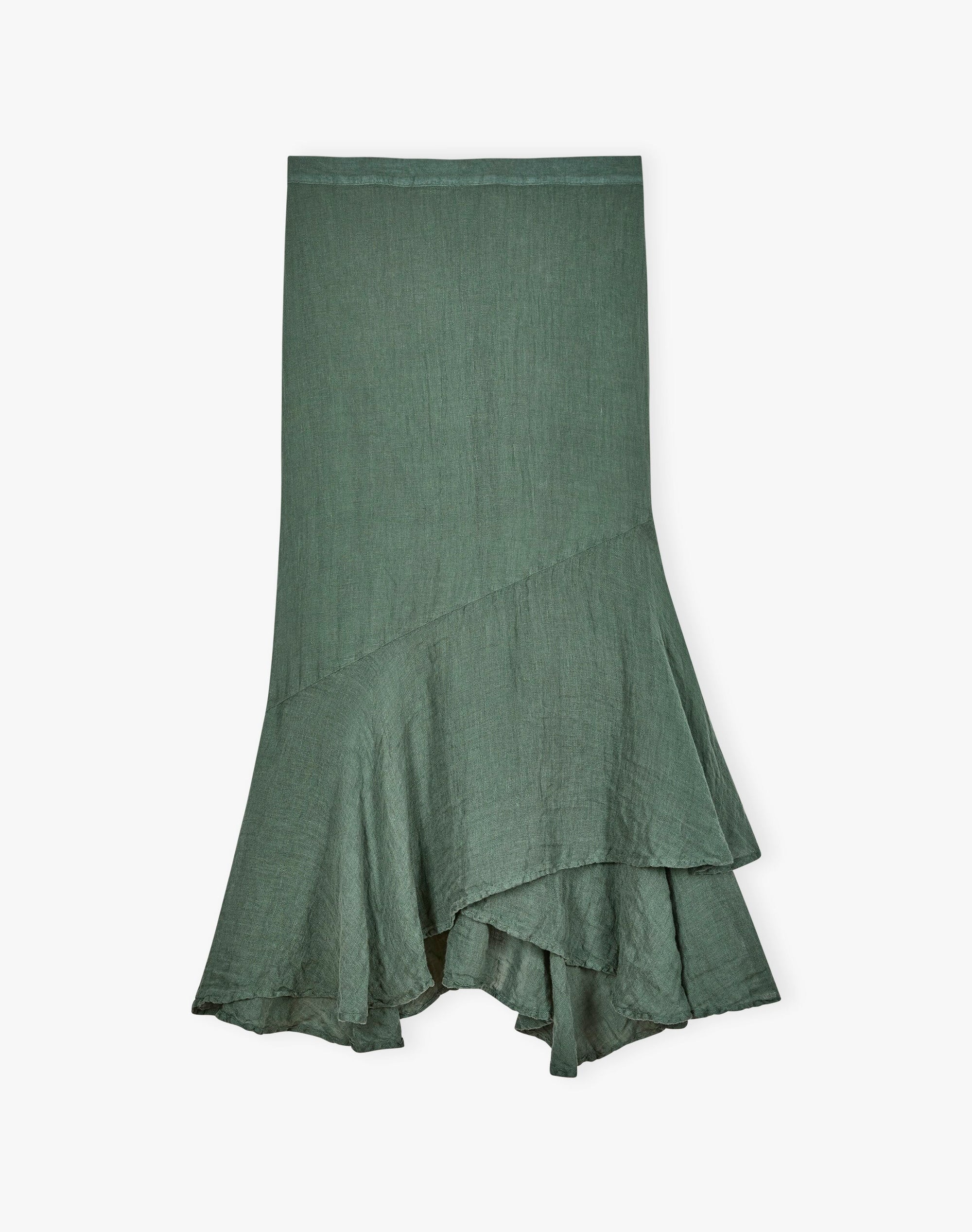 Gauzy Linen Frill Skirt