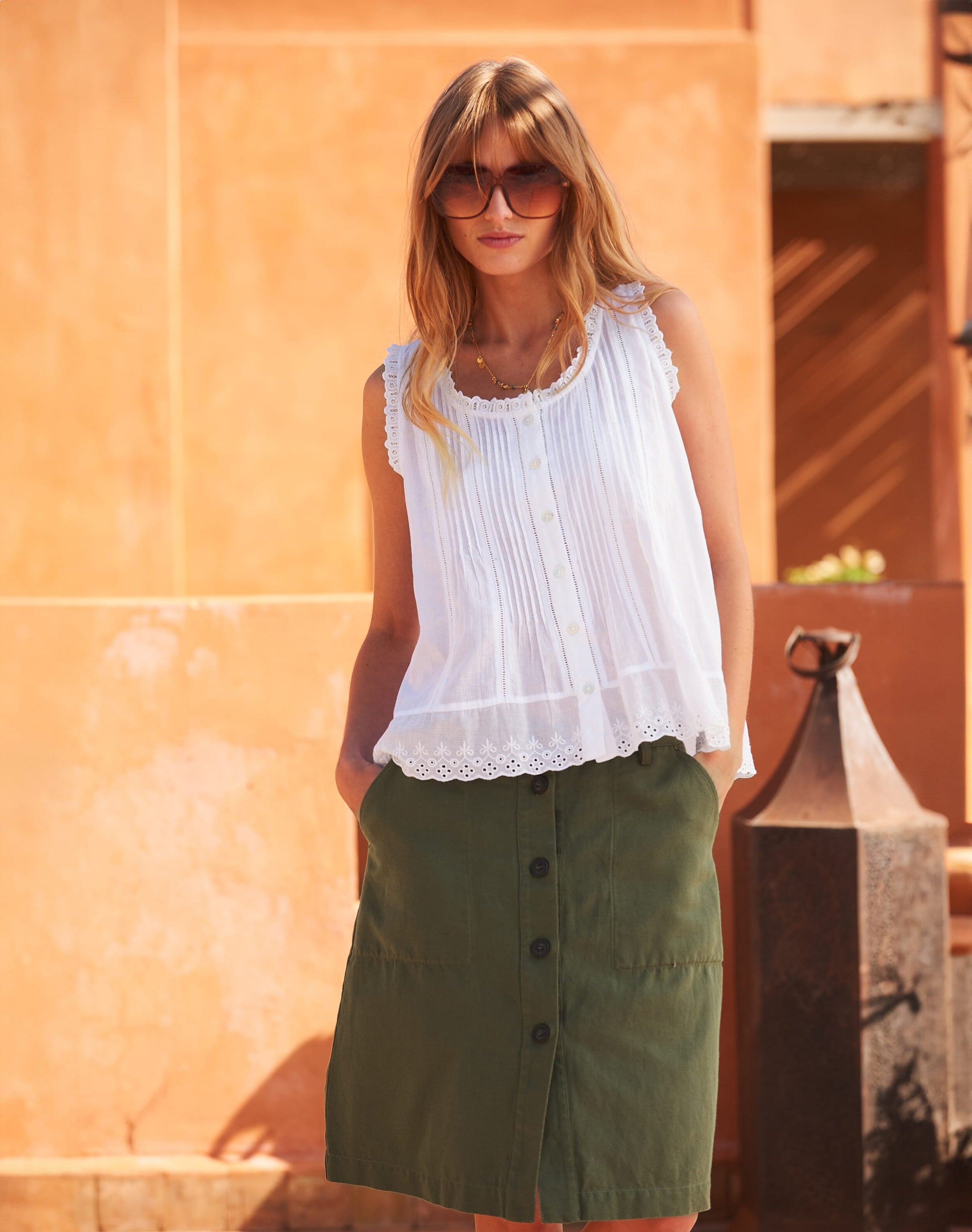 Cotton Linen Skirt