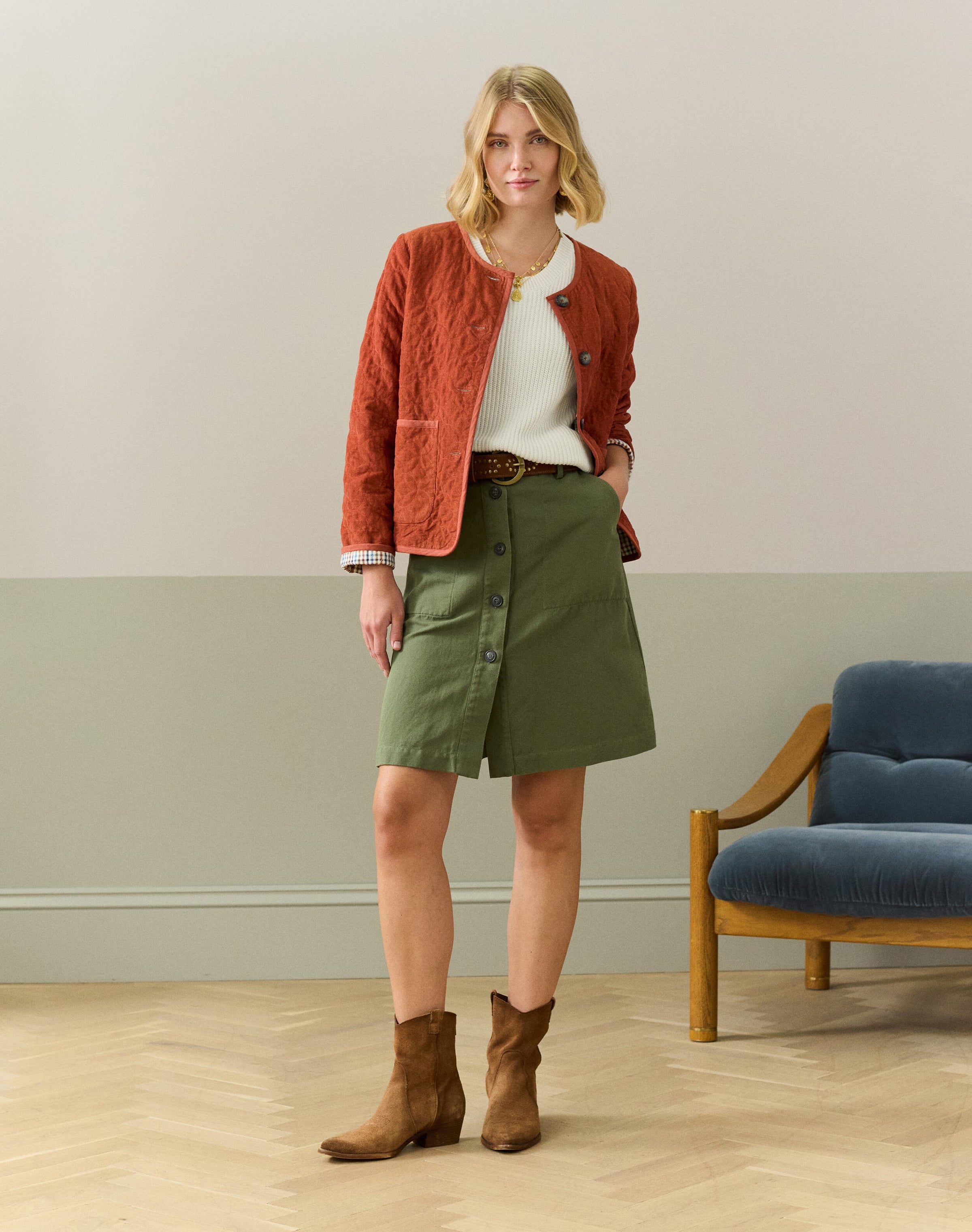 Cotton Linen Skirt