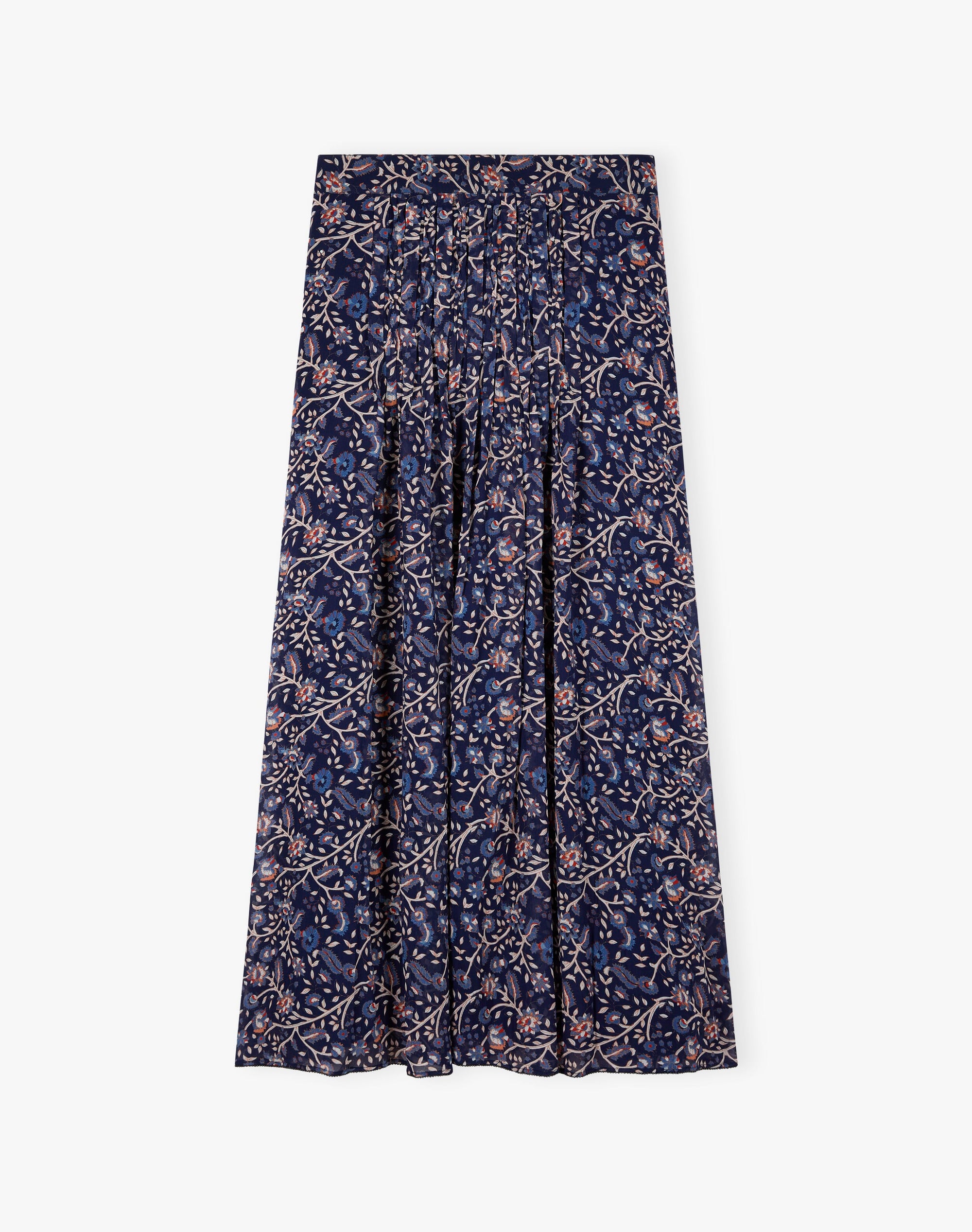 Silk Pleated Skirt