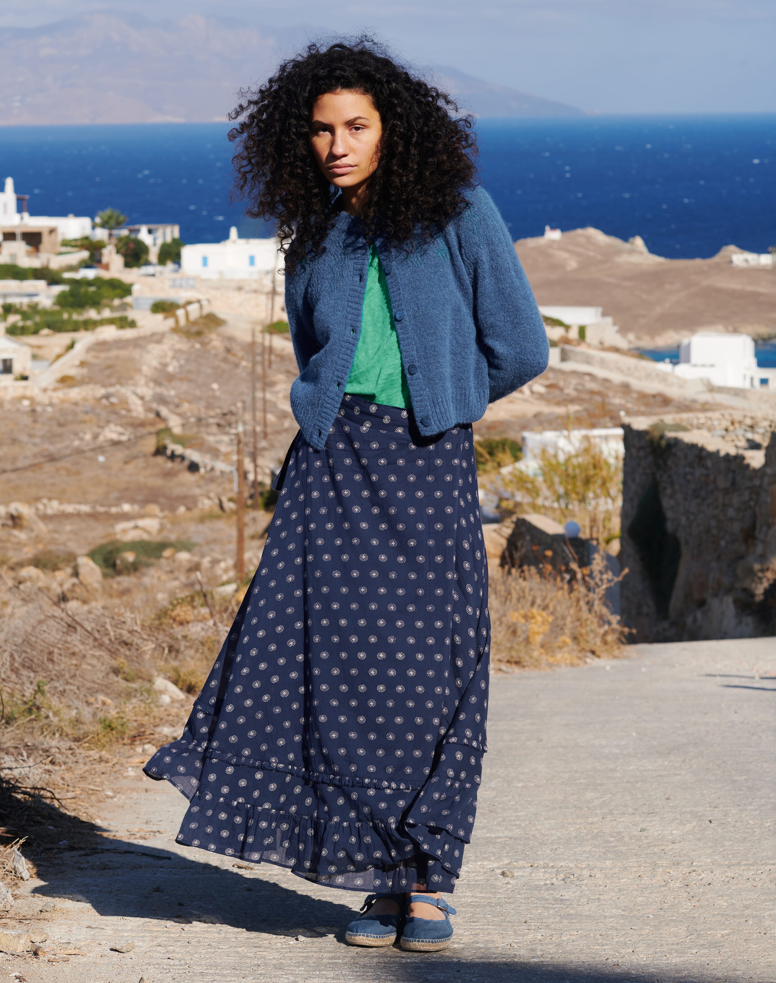 Organic Cotton Wrap Skirt