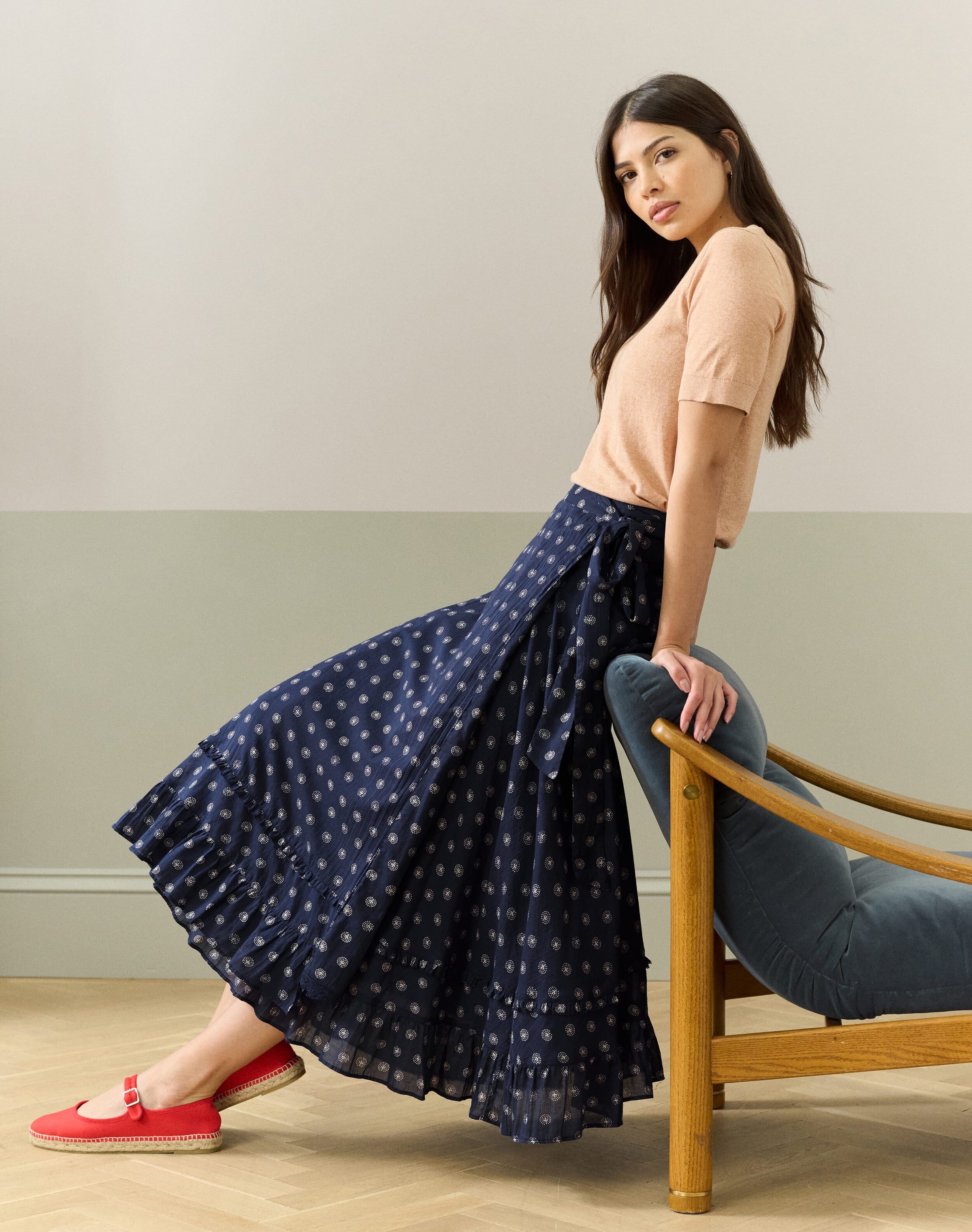 Organic Cotton Wrap Skirt