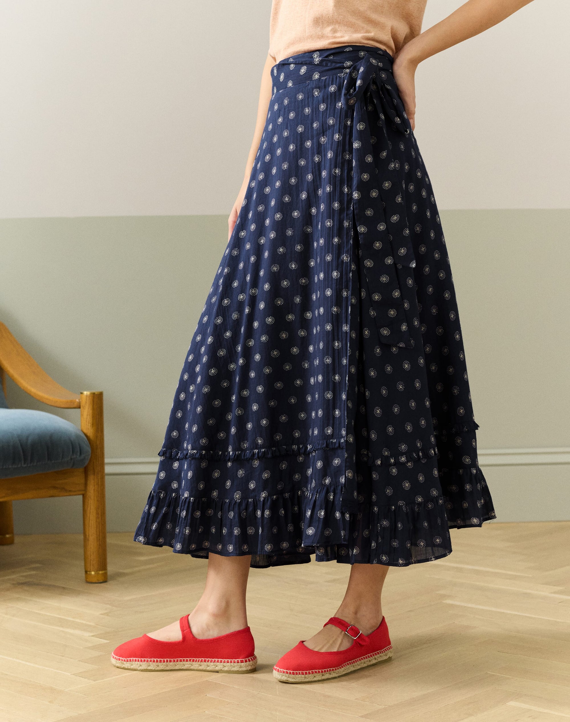 Organic Cotton Wrap Skirt
