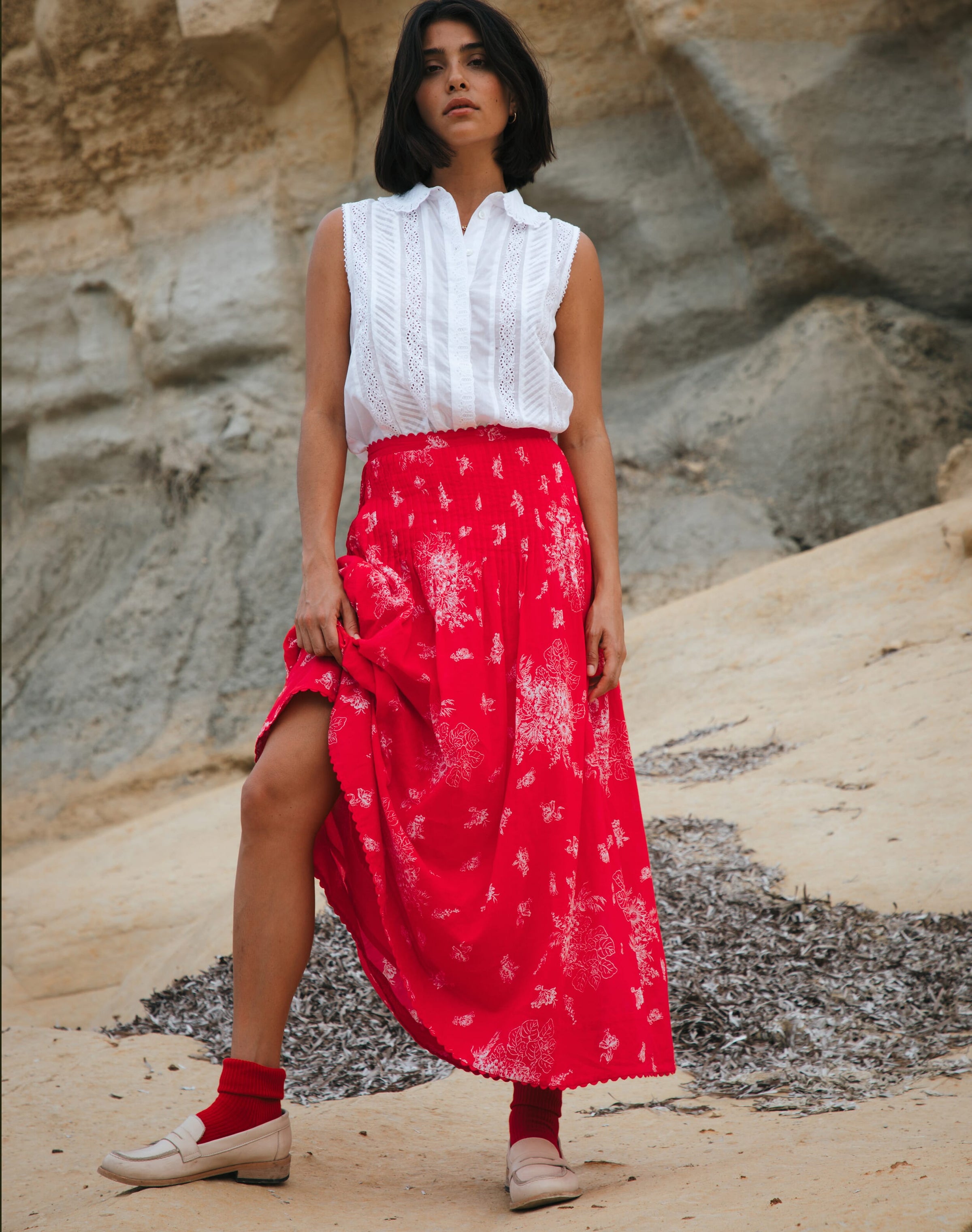 Organic Cotton Maxi Skirt
