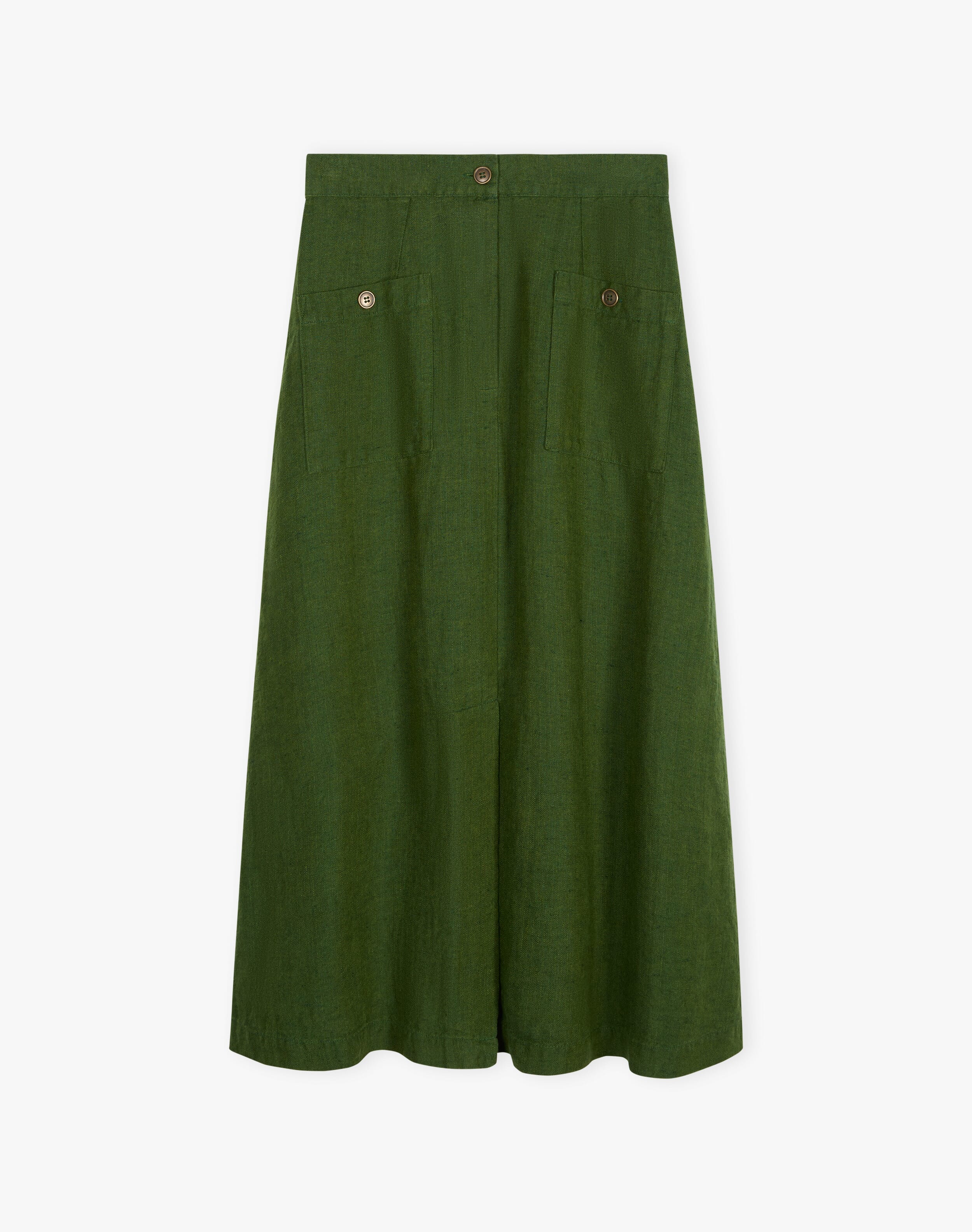 Herringbone Linen Skirt