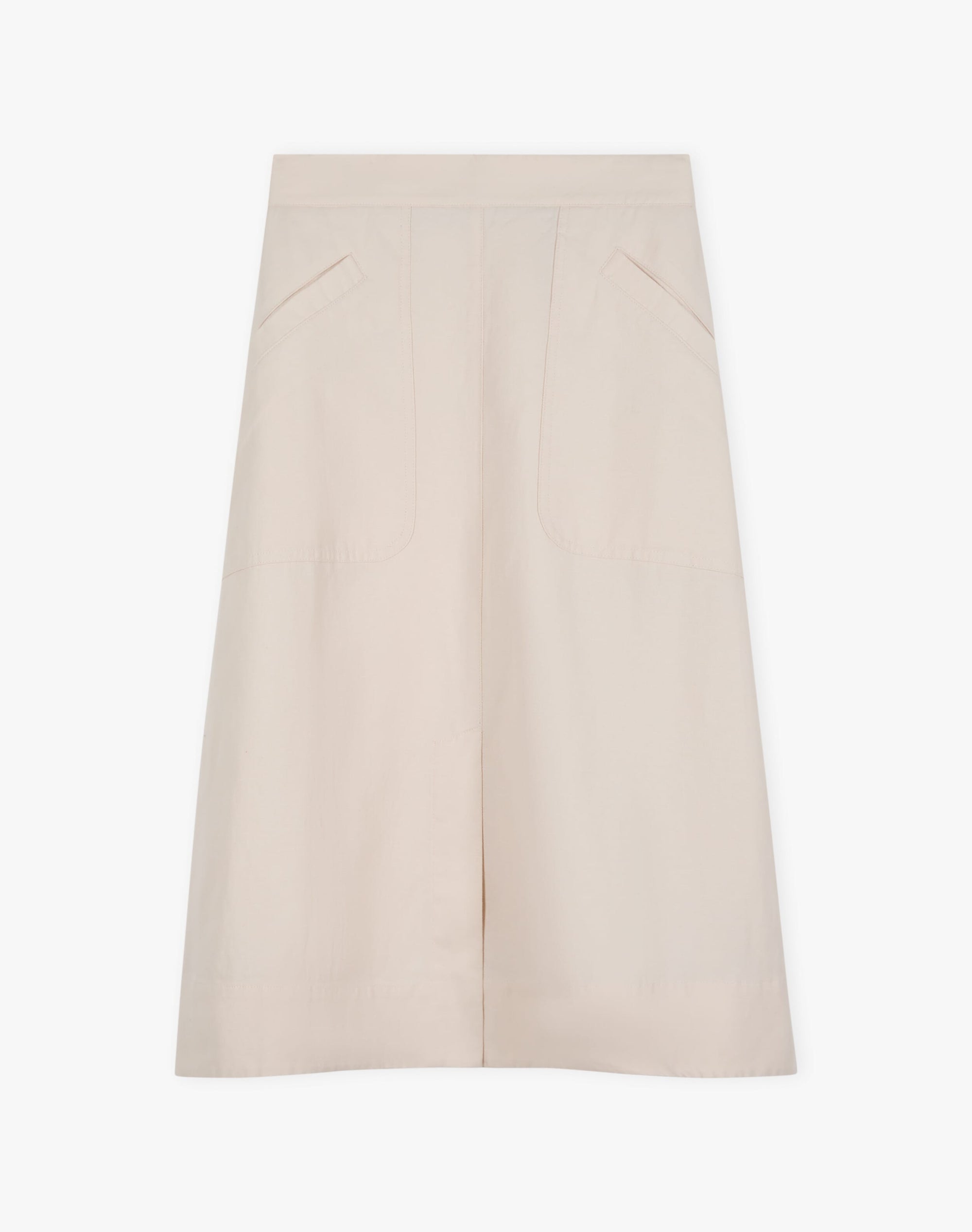 Cotton Linen Utility Skirt