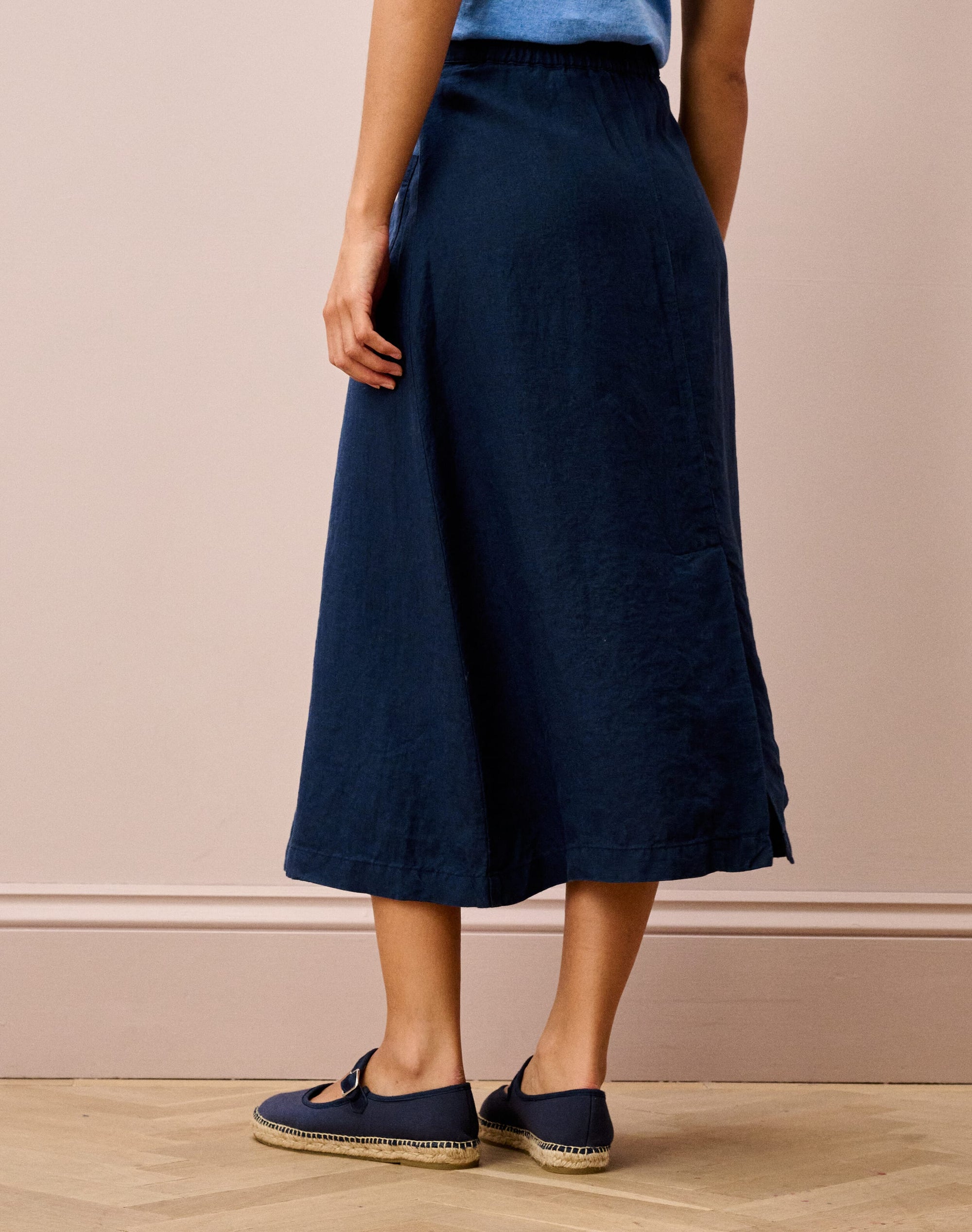 Washed Linen Skirt