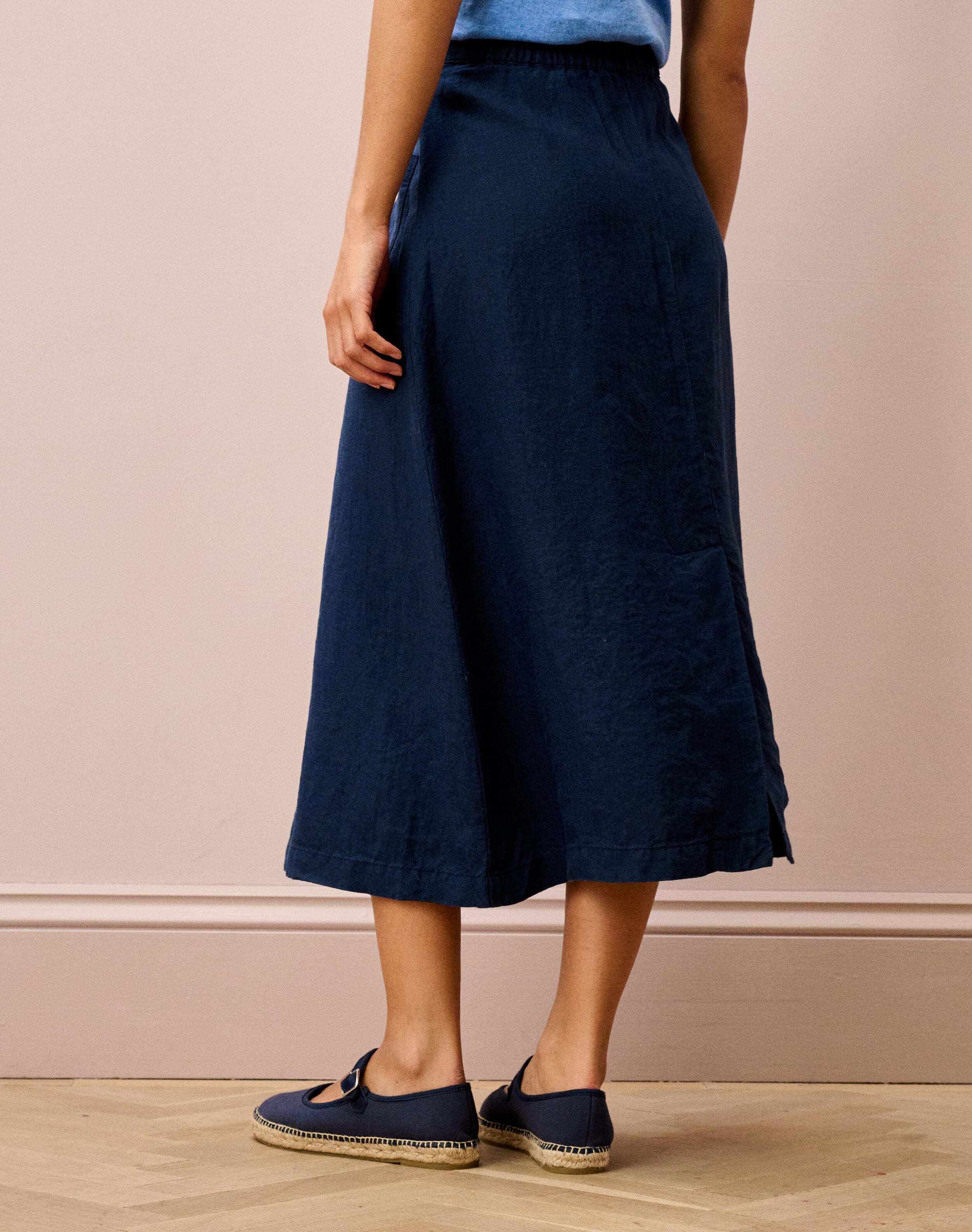 Washed Linen Skirt