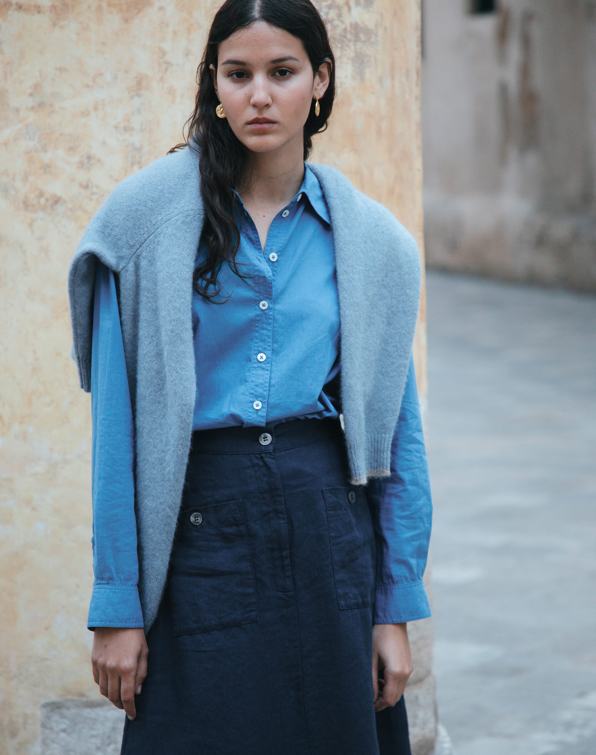 Washed Linen Skirt