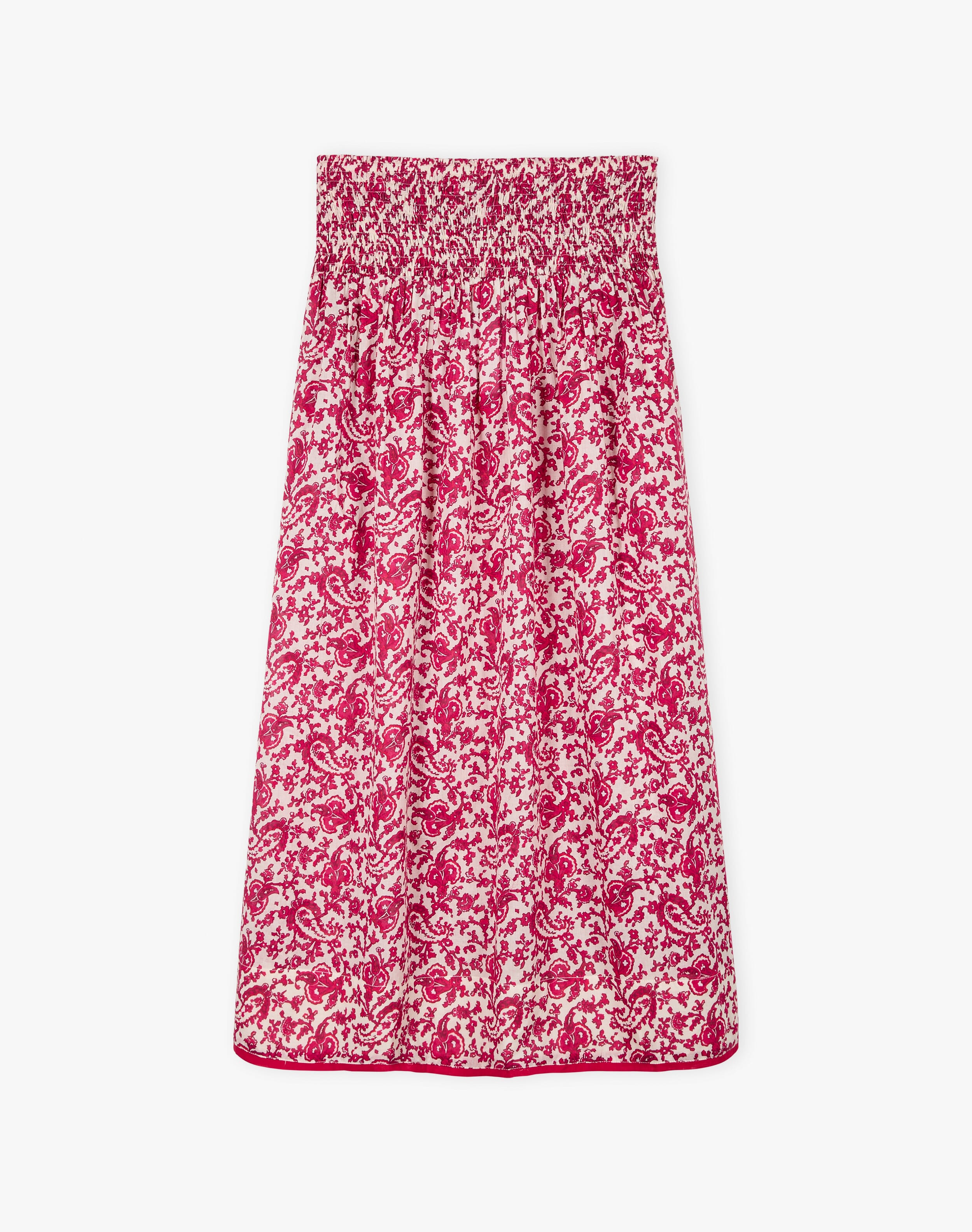 Organic Cotton Paisley Flower Skirt