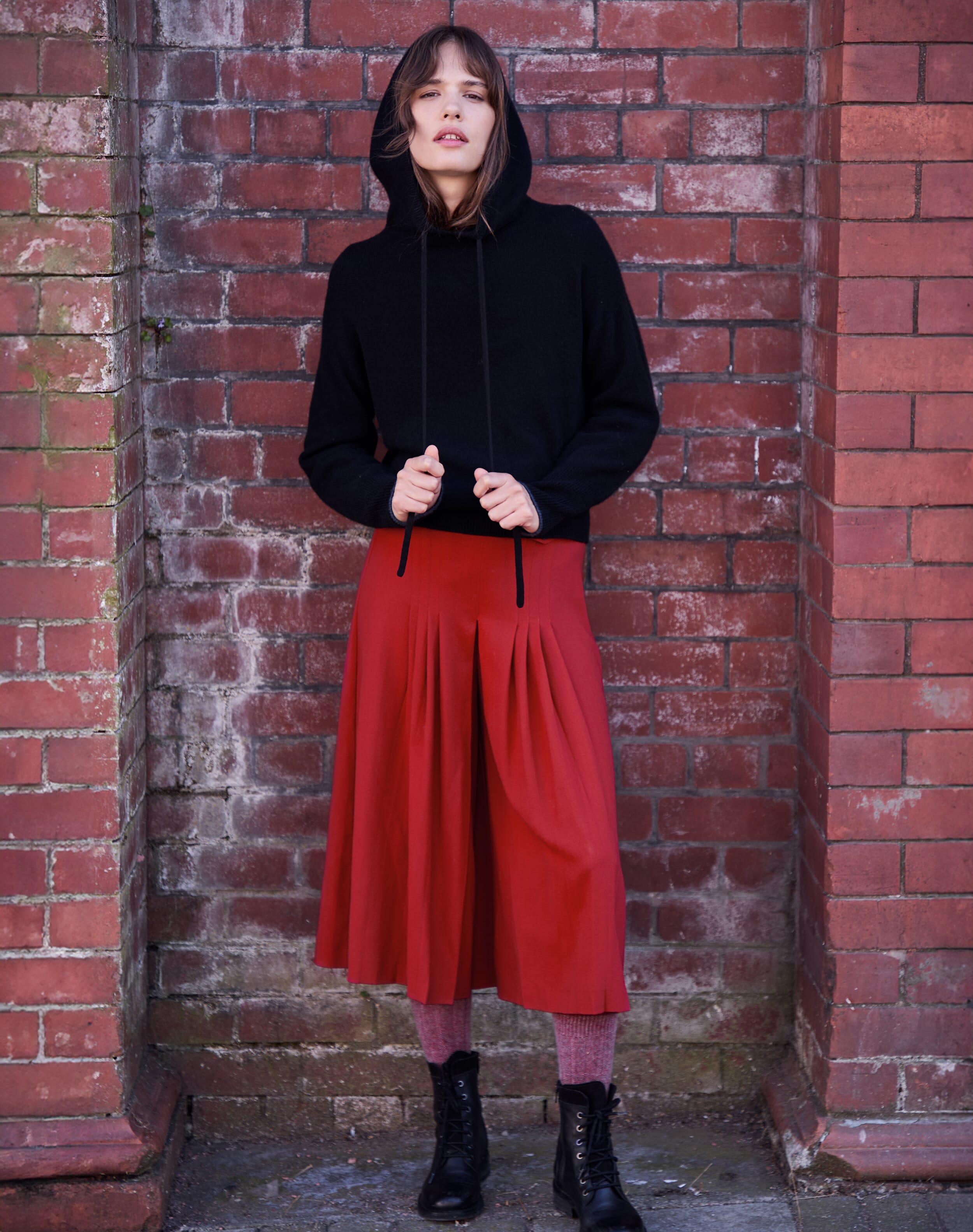Wool Crepe Culottes