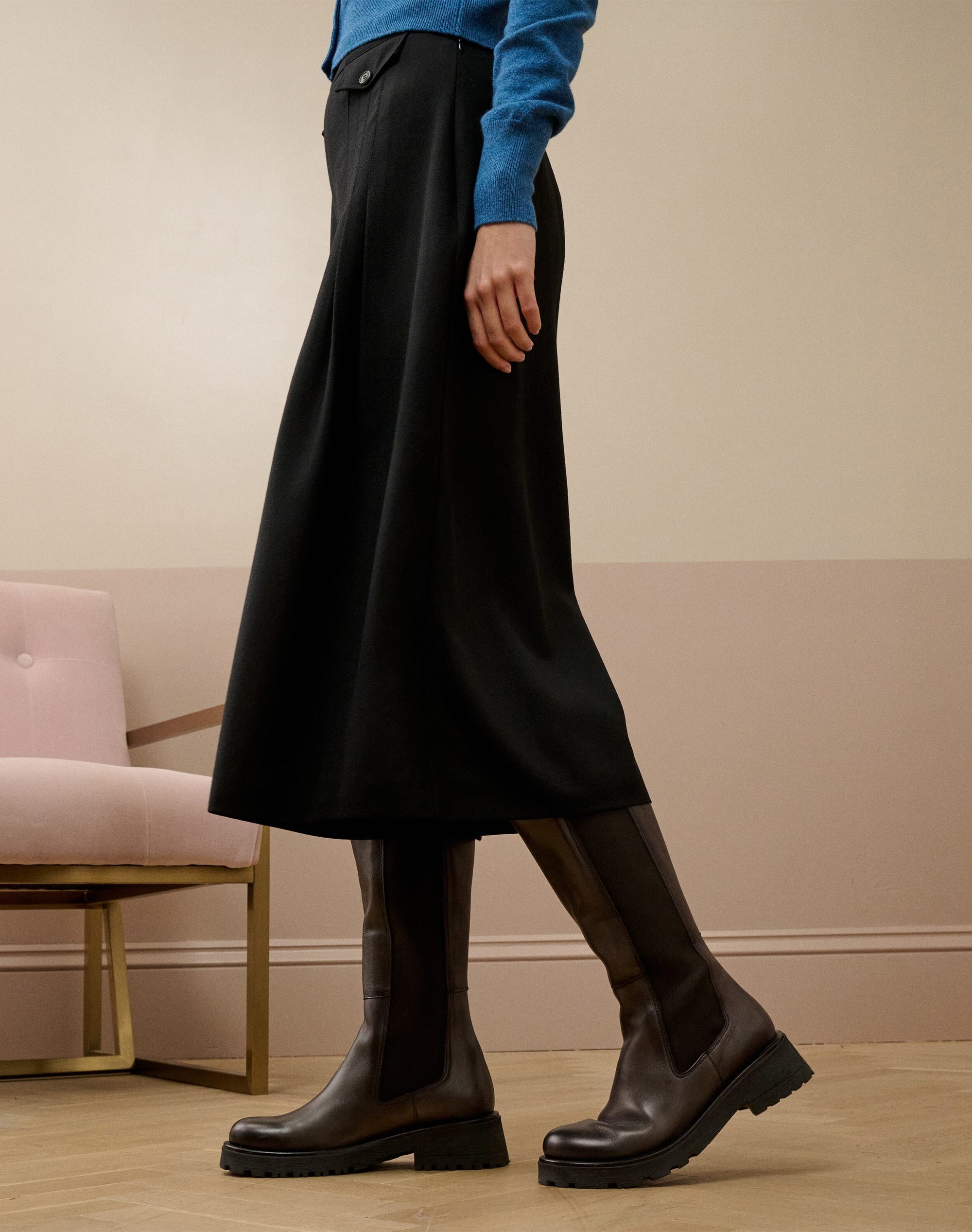 Wool Crepe Culottes