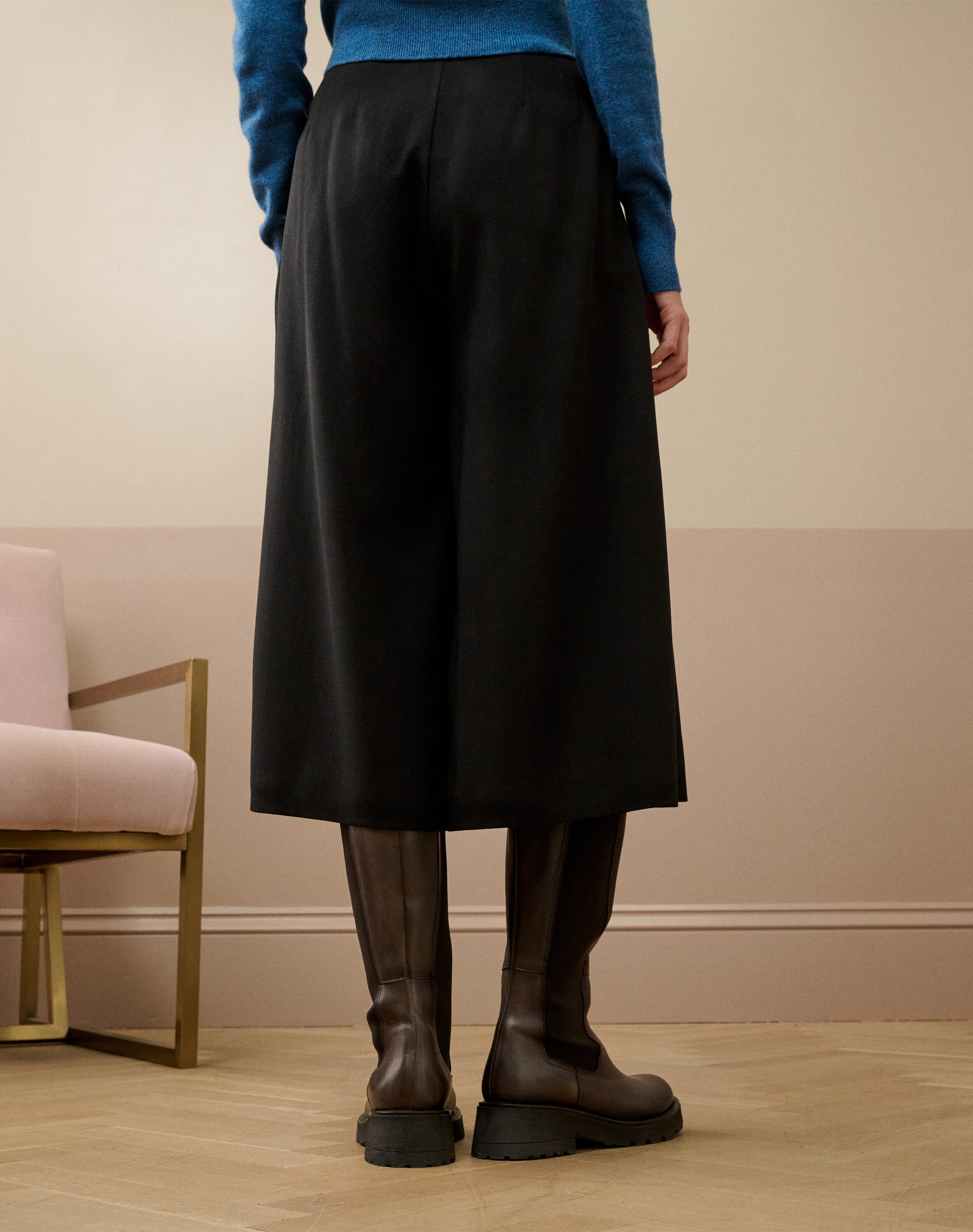 Wool Crepe Culottes