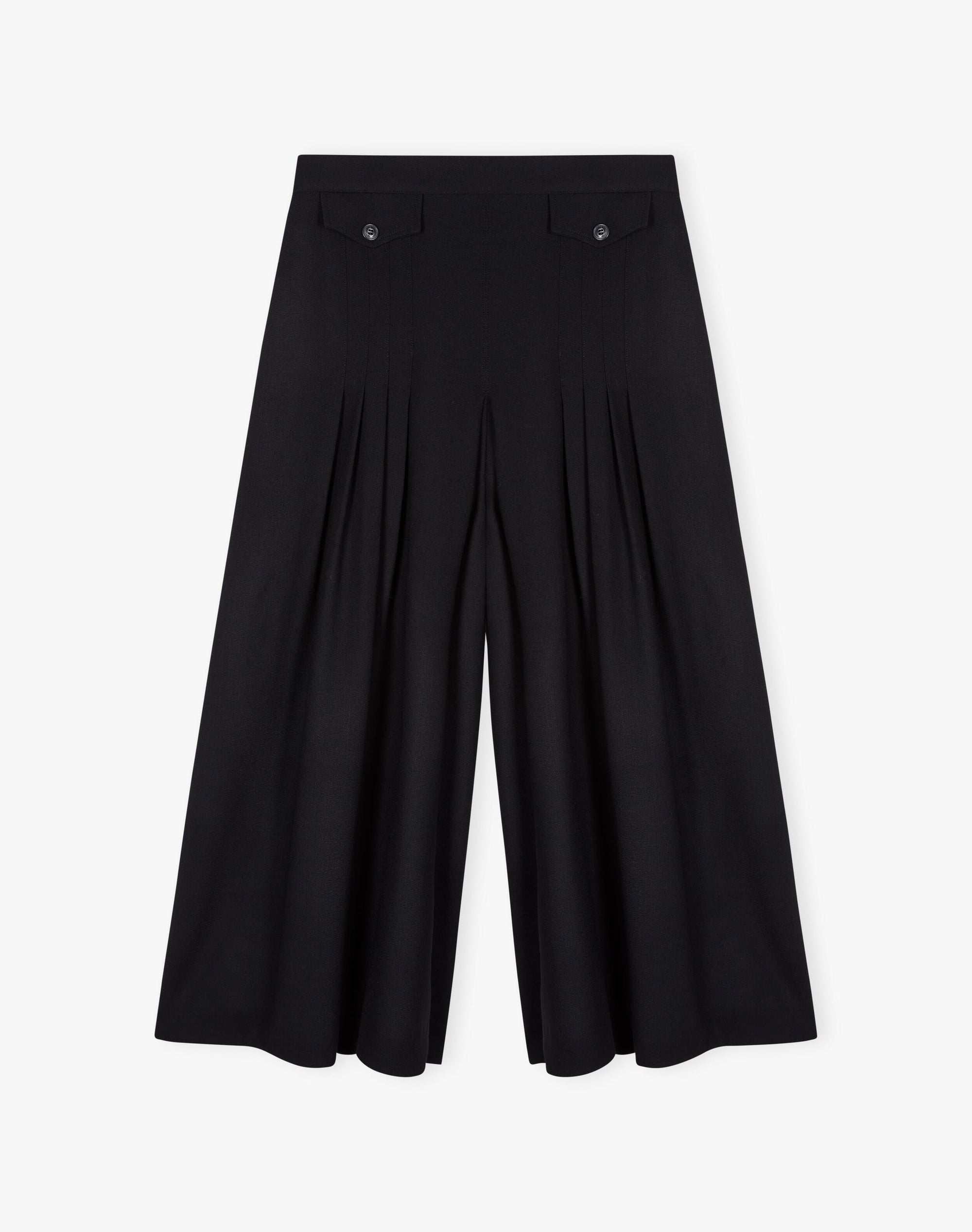 Wool Crepe Culottes