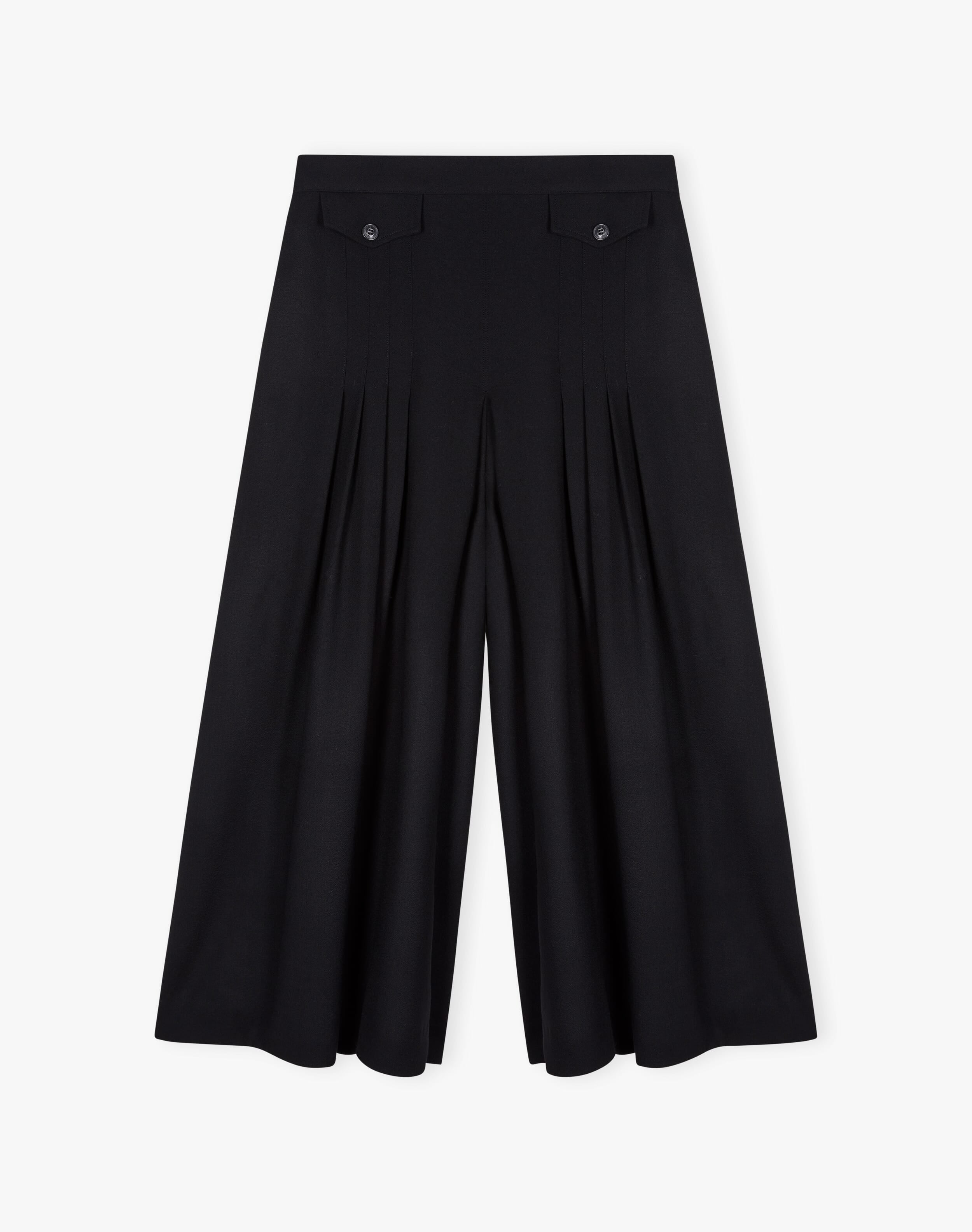 Wool Crepe Culottes