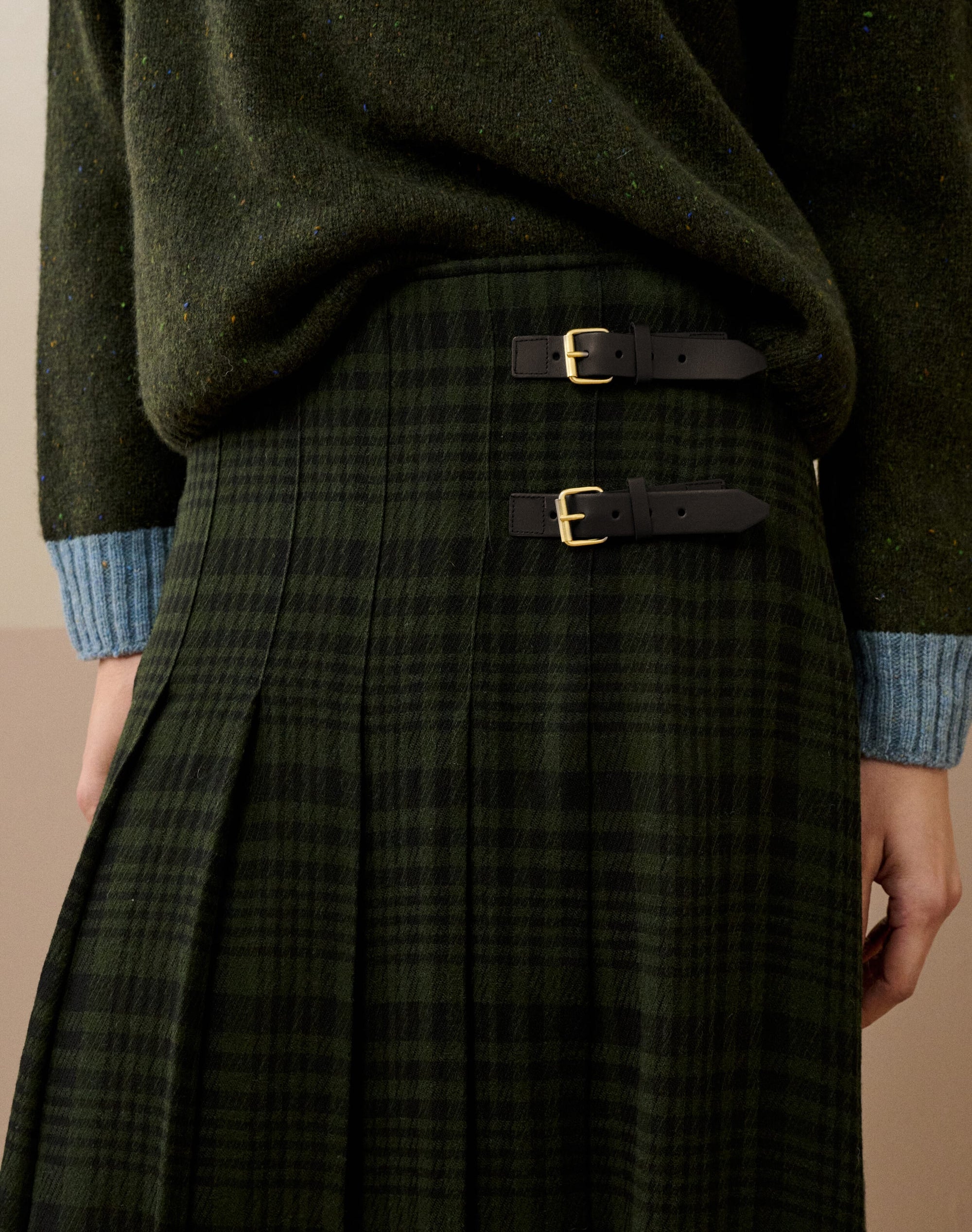 Check Pleated Kilt