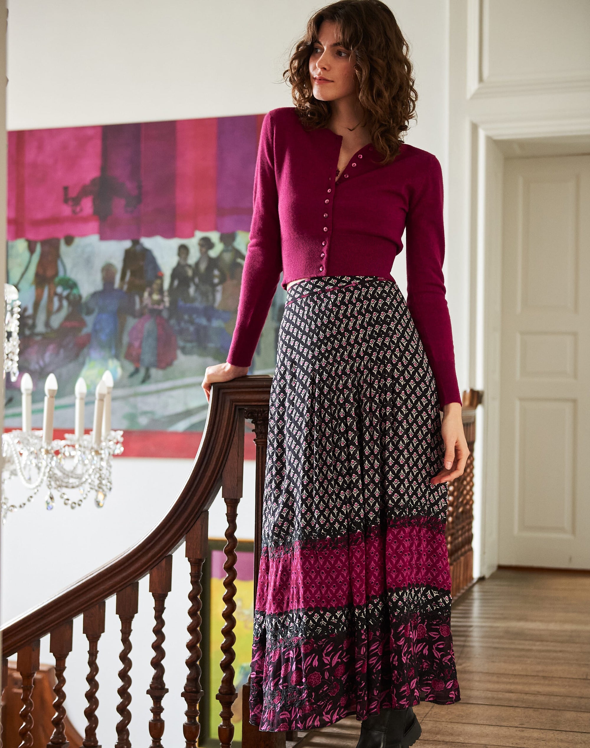 Silk Folk Patchwork Skirt
