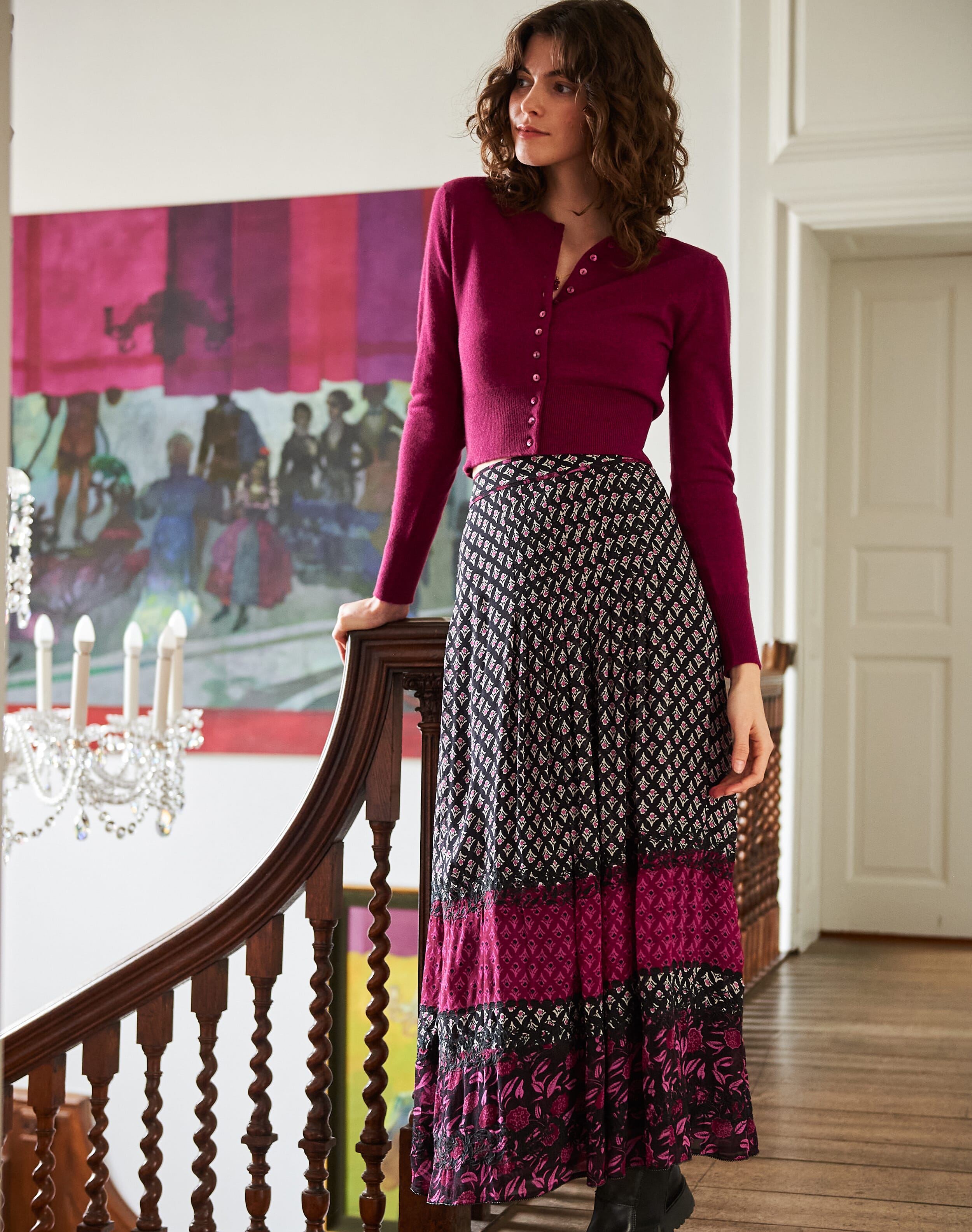 Silk Folk Patchwork Skirt