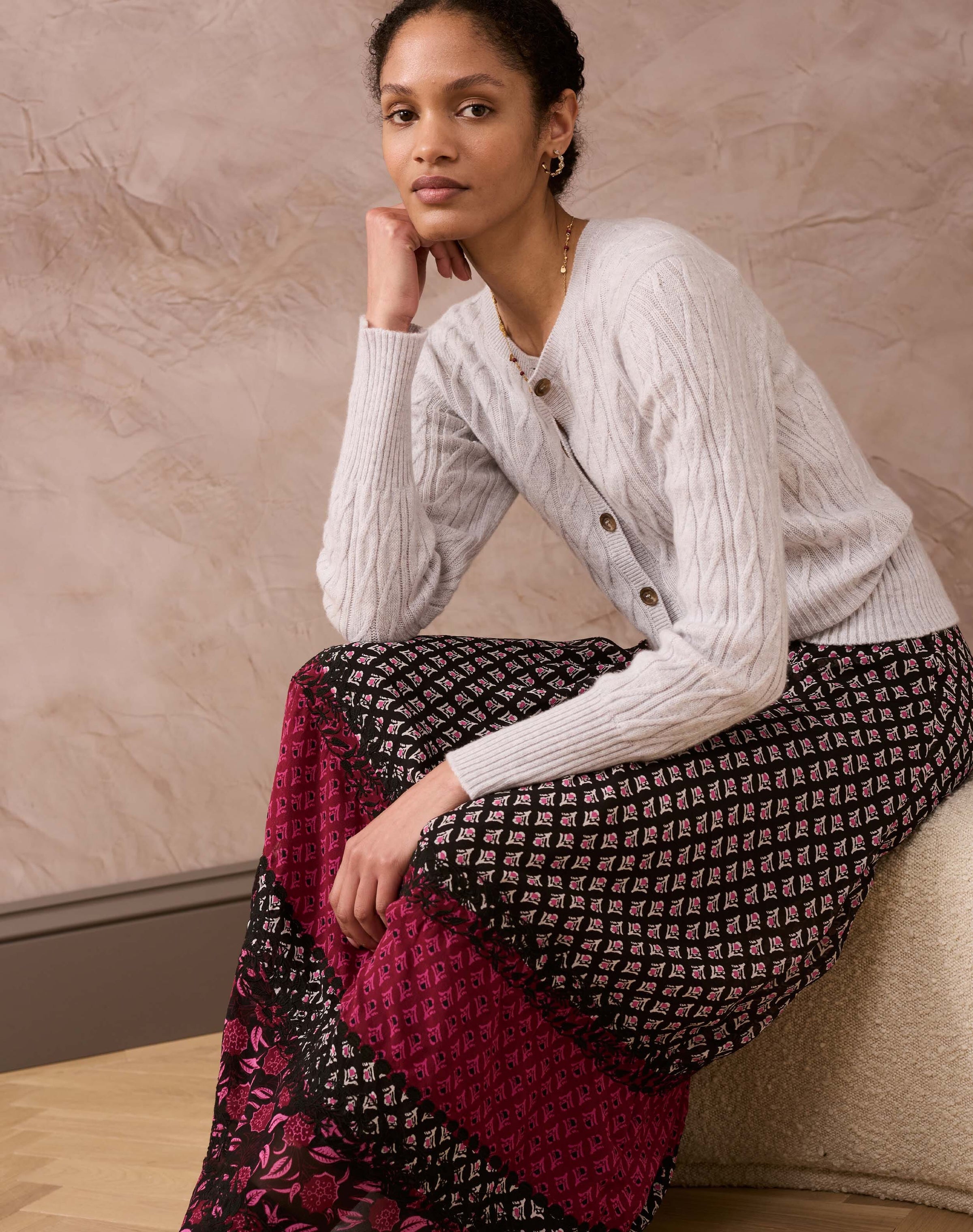 Silk Folk Patchwork Skirt