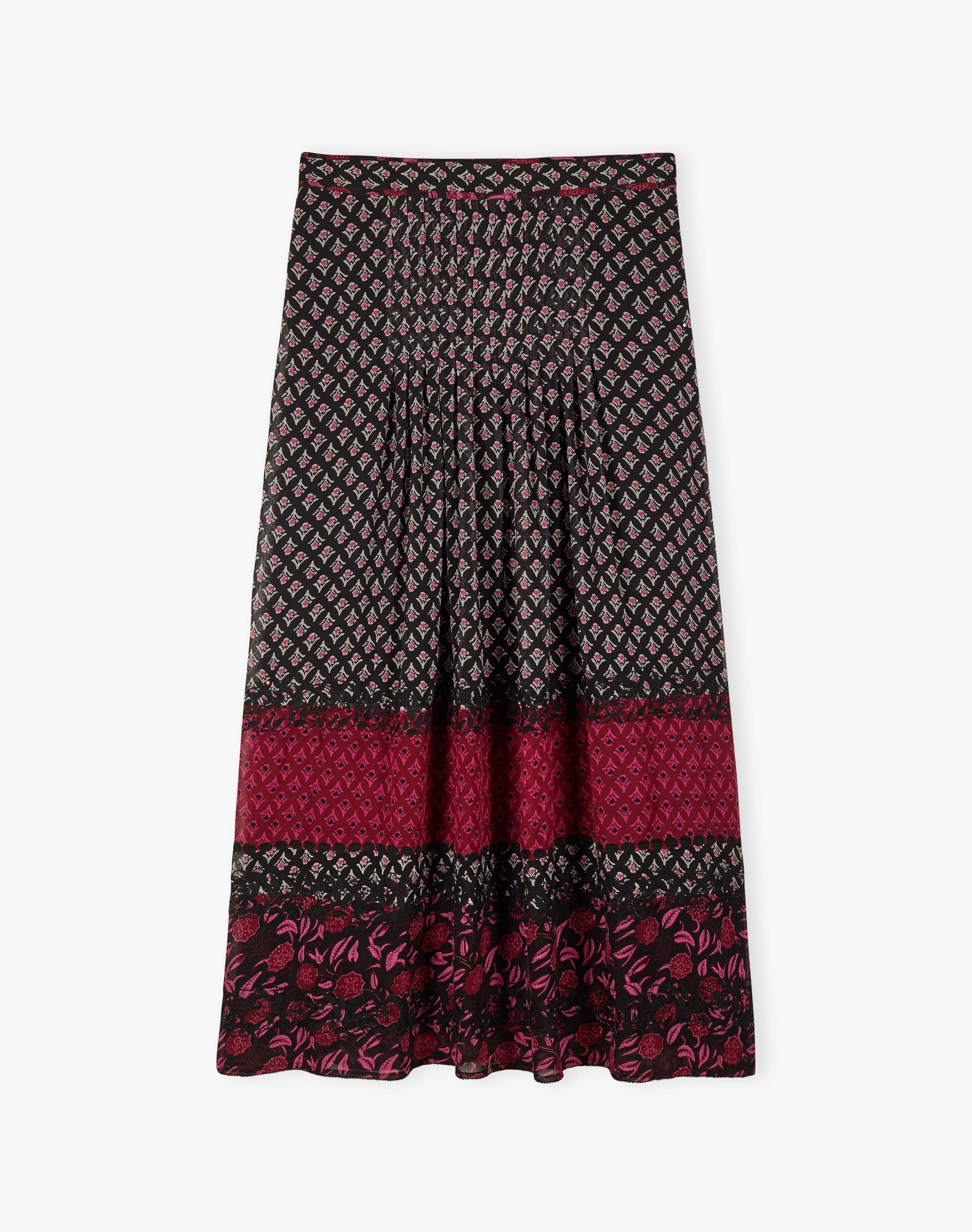 Silk Folk Patchwork Skirt