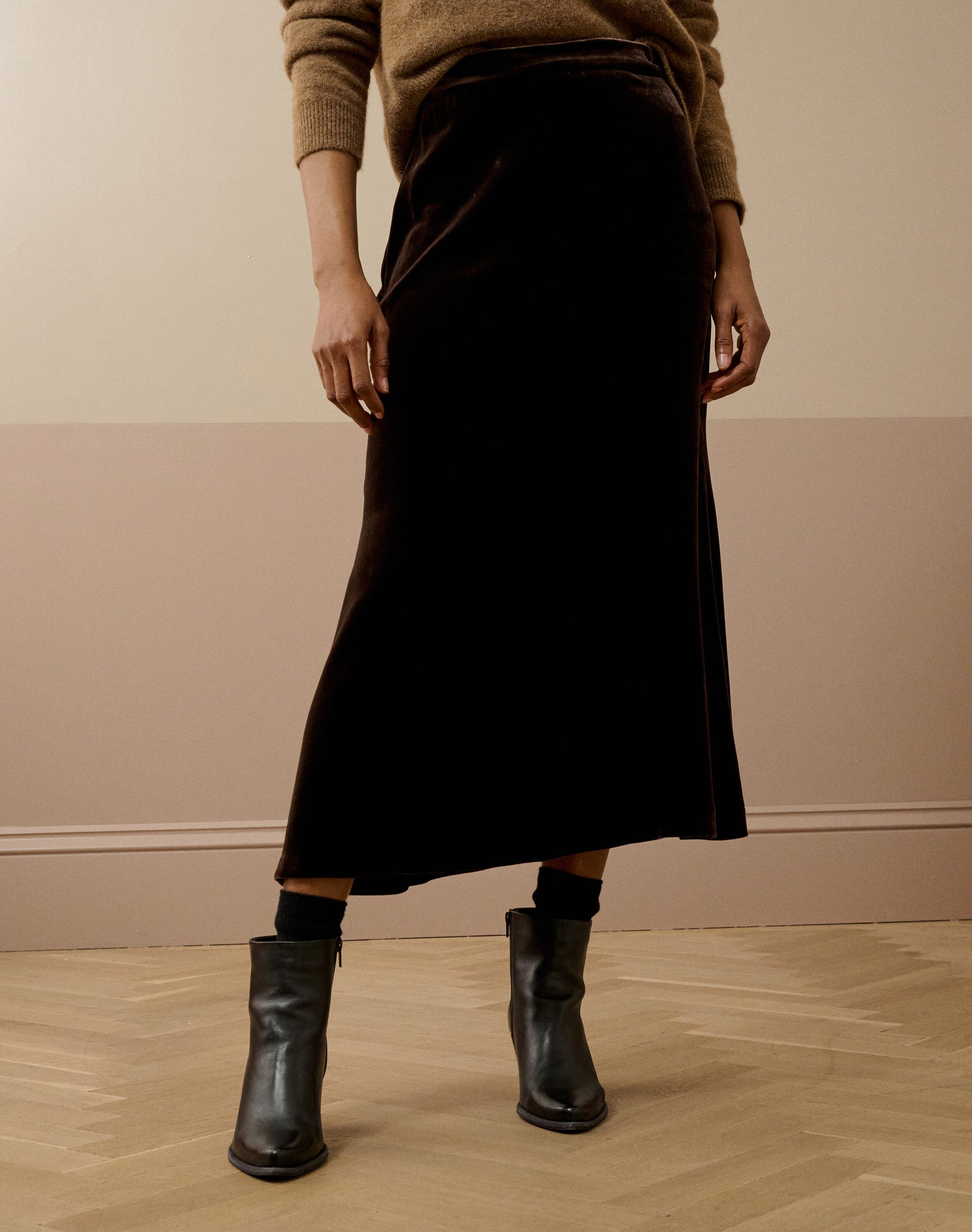 Silk Velvet Skirt