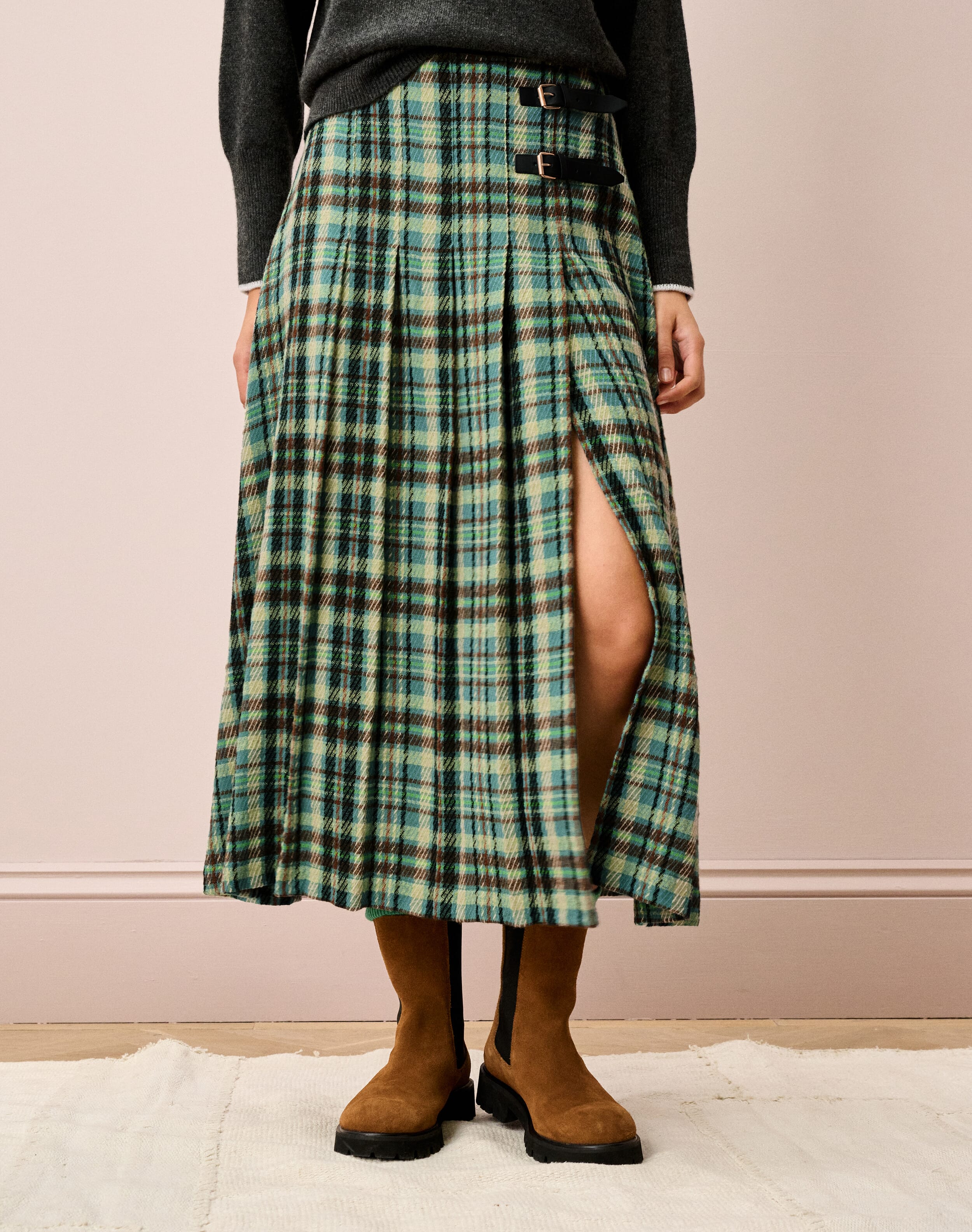 Plaid Pleated Kilt