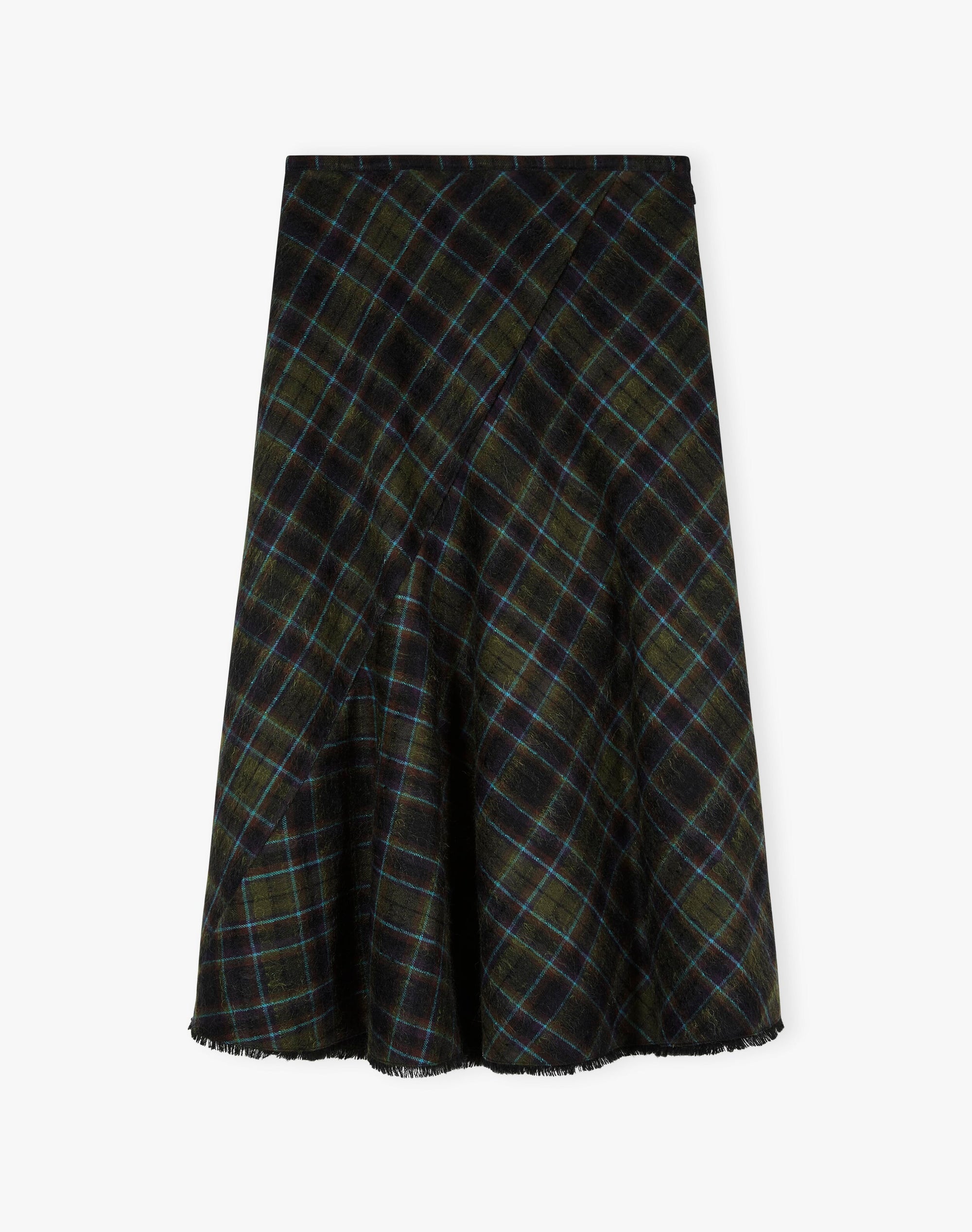 Scottish Mohair Check Skirt