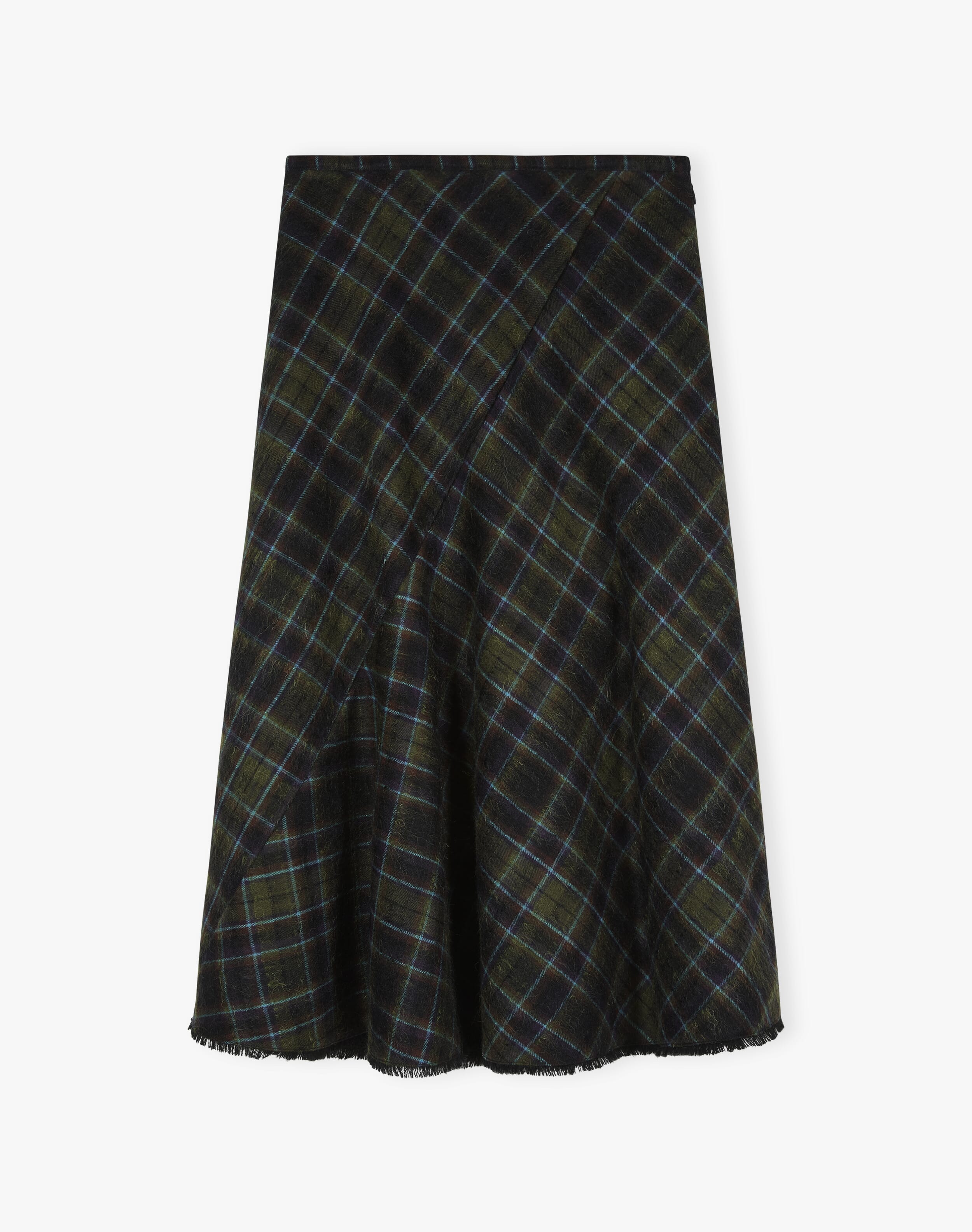 Scottish Mohair Check Skirt