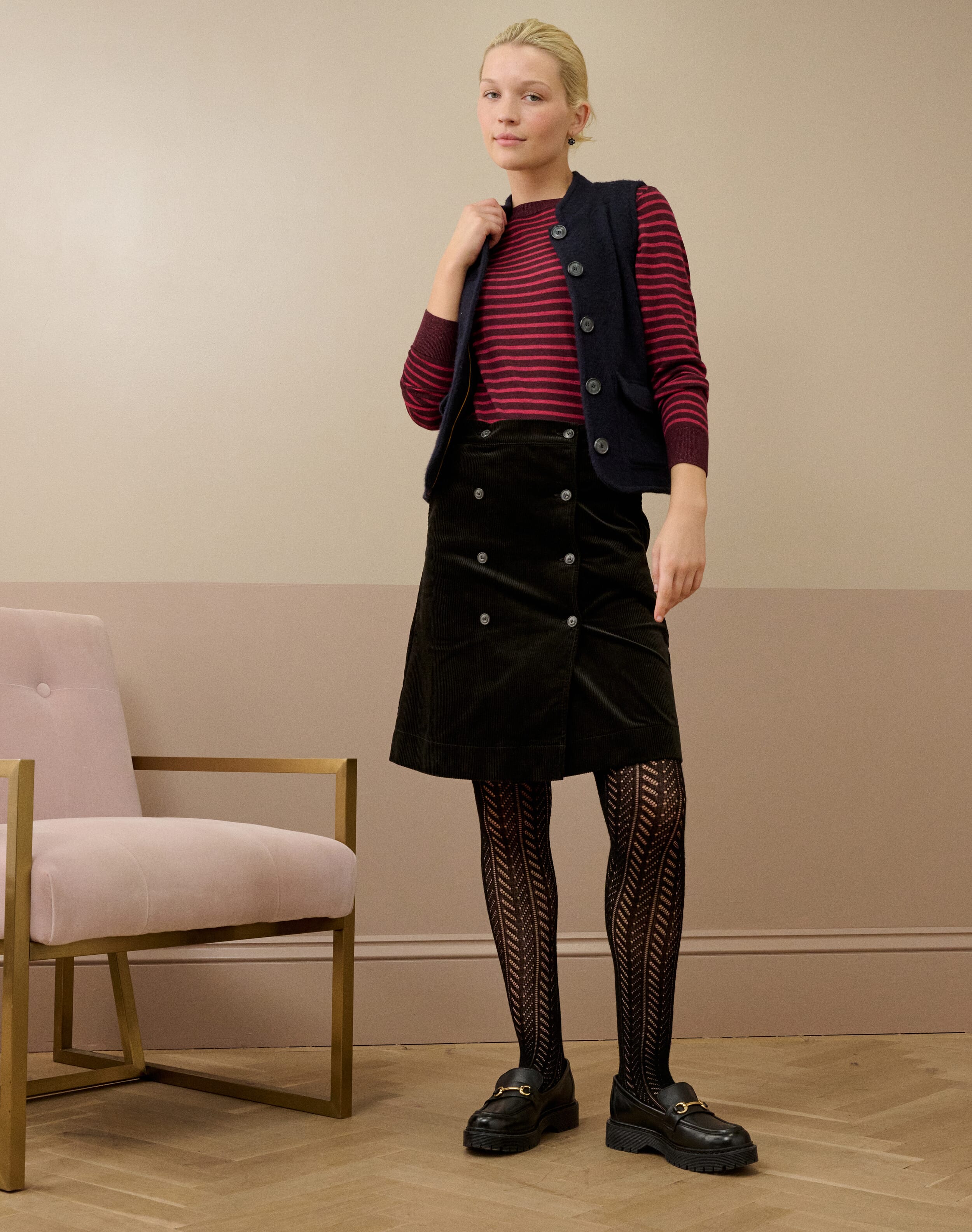 Organic Cotton Corduroy Skirt