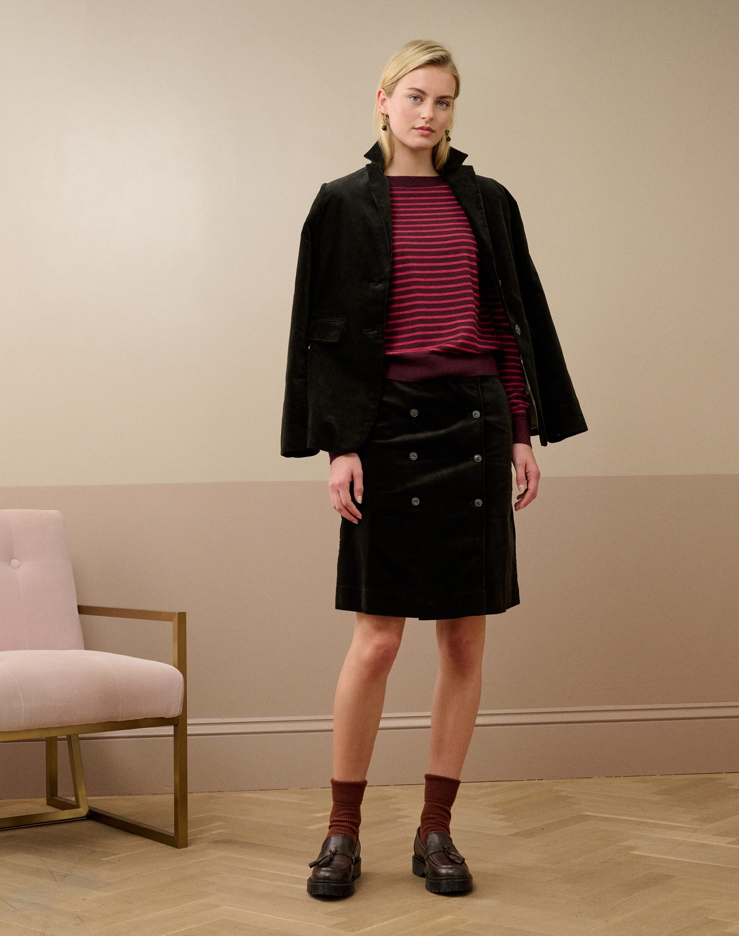 Organic Cotton Corduroy Skirt