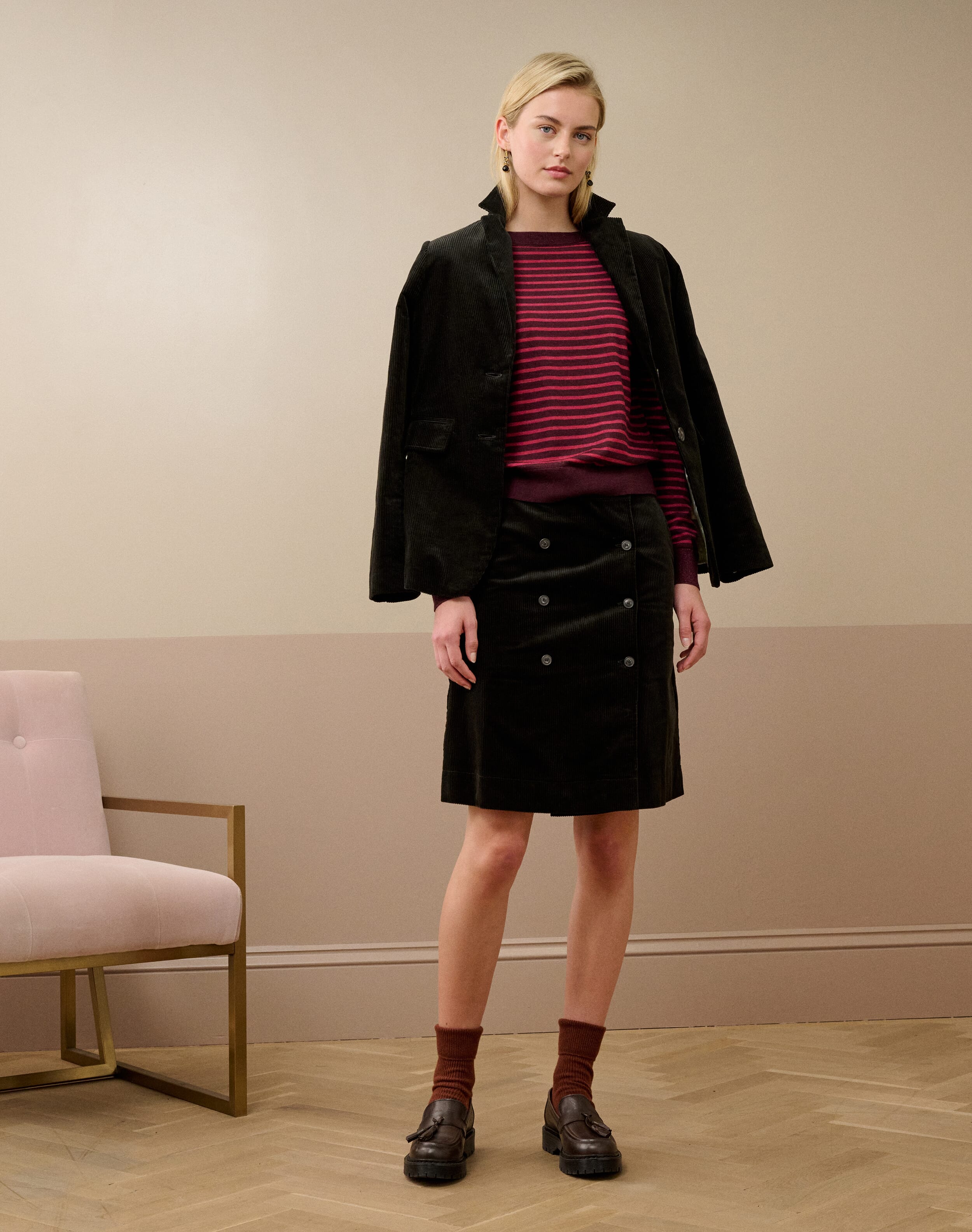 Organic Cotton Corduroy Skirt