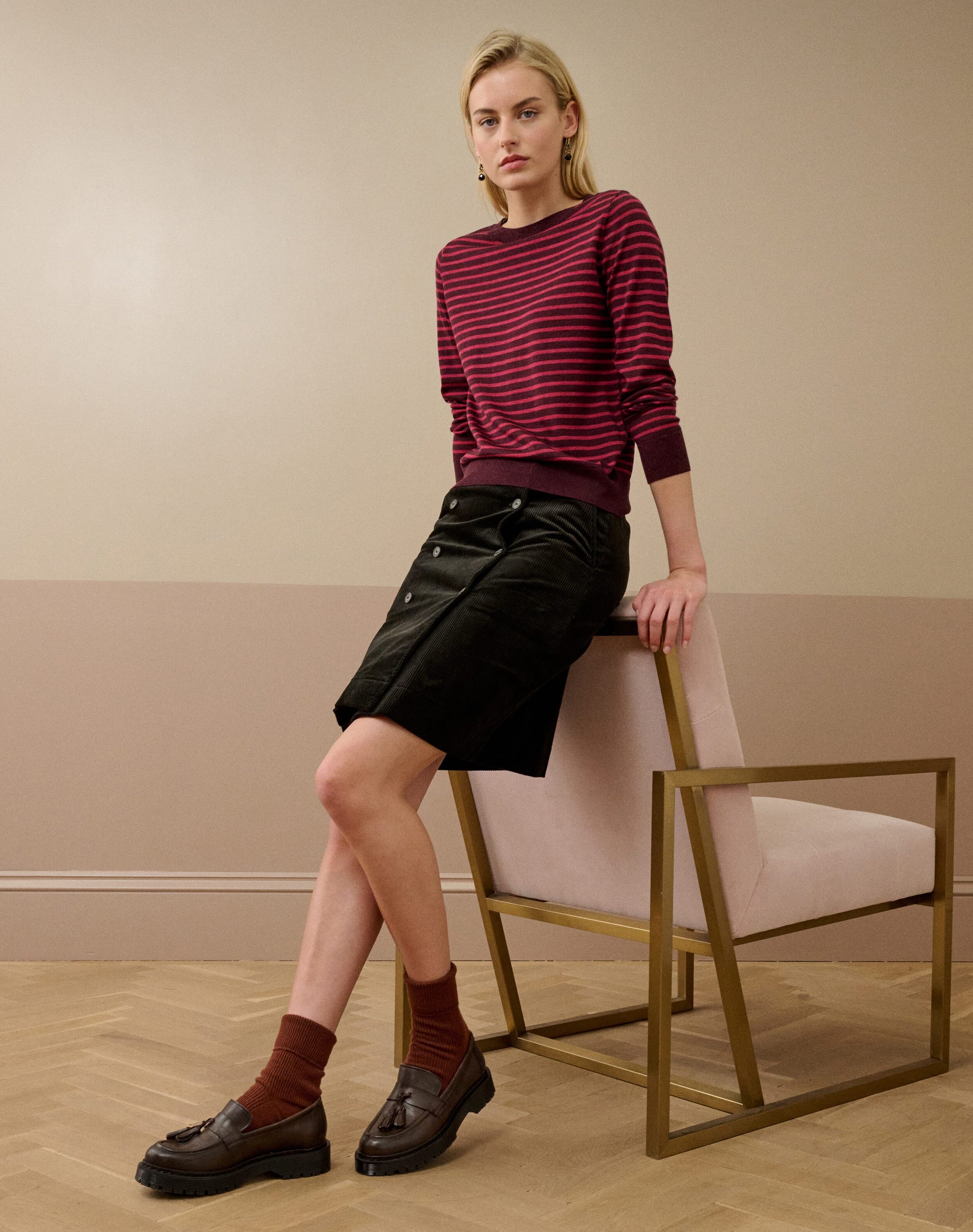 Organic Cotton Corduroy Skirt