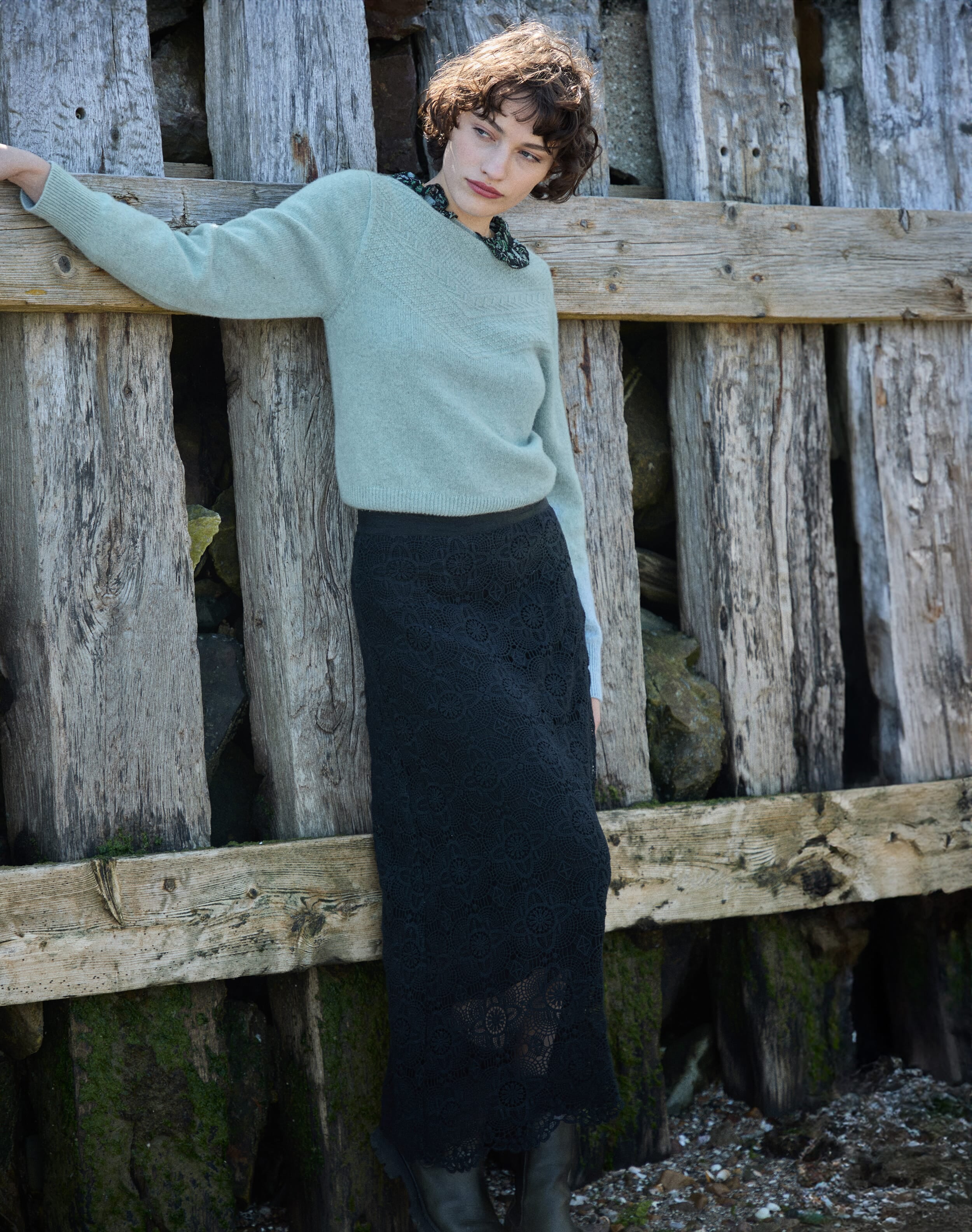 Guipure Lace Skirt