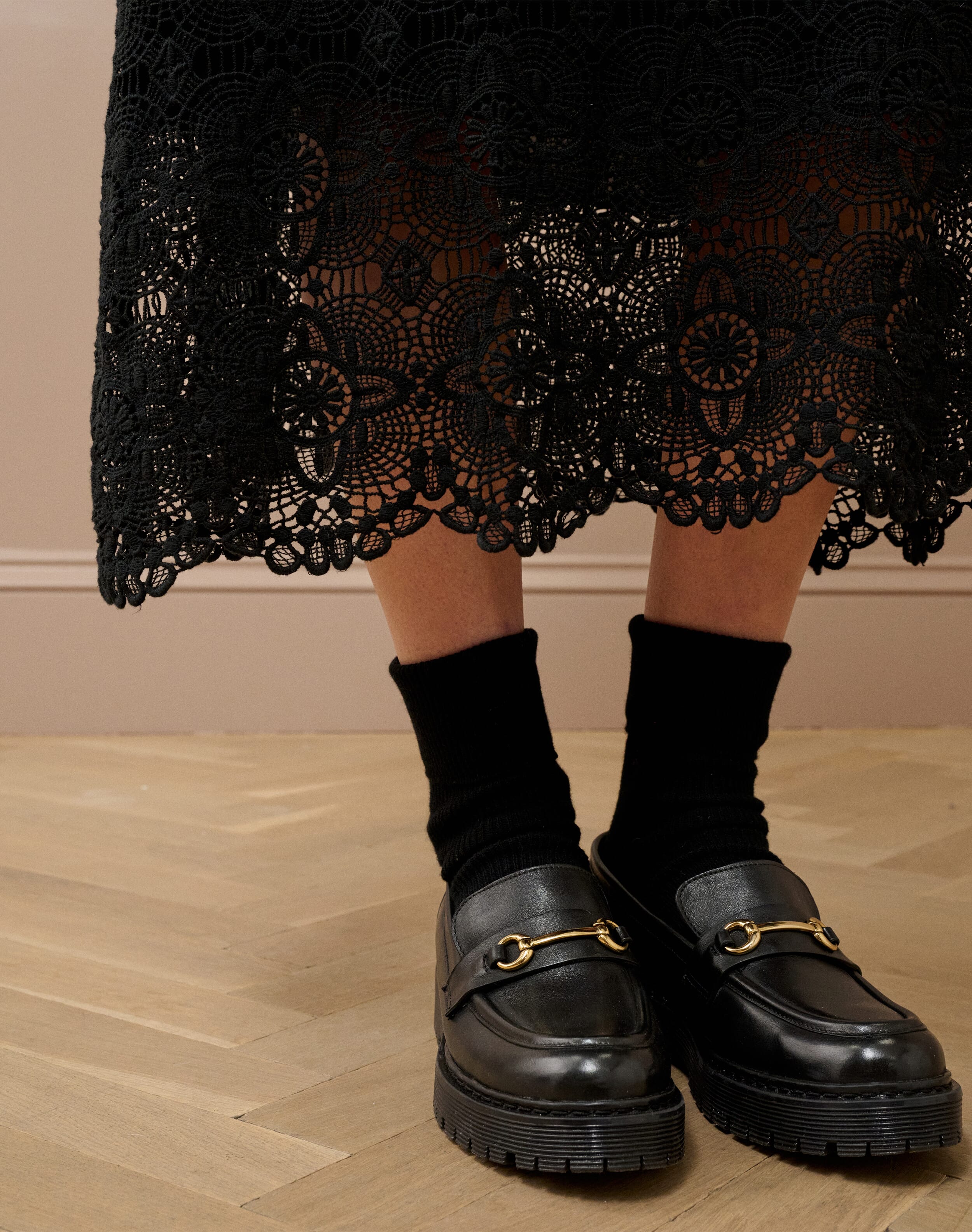 Guipure Lace Skirt