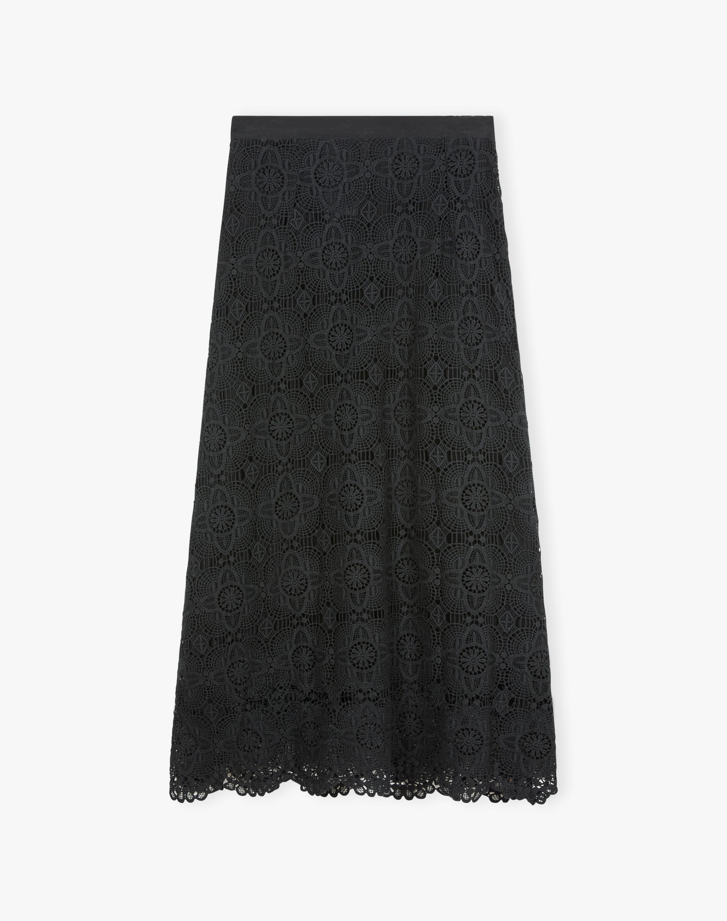 Guipure Lace Skirt