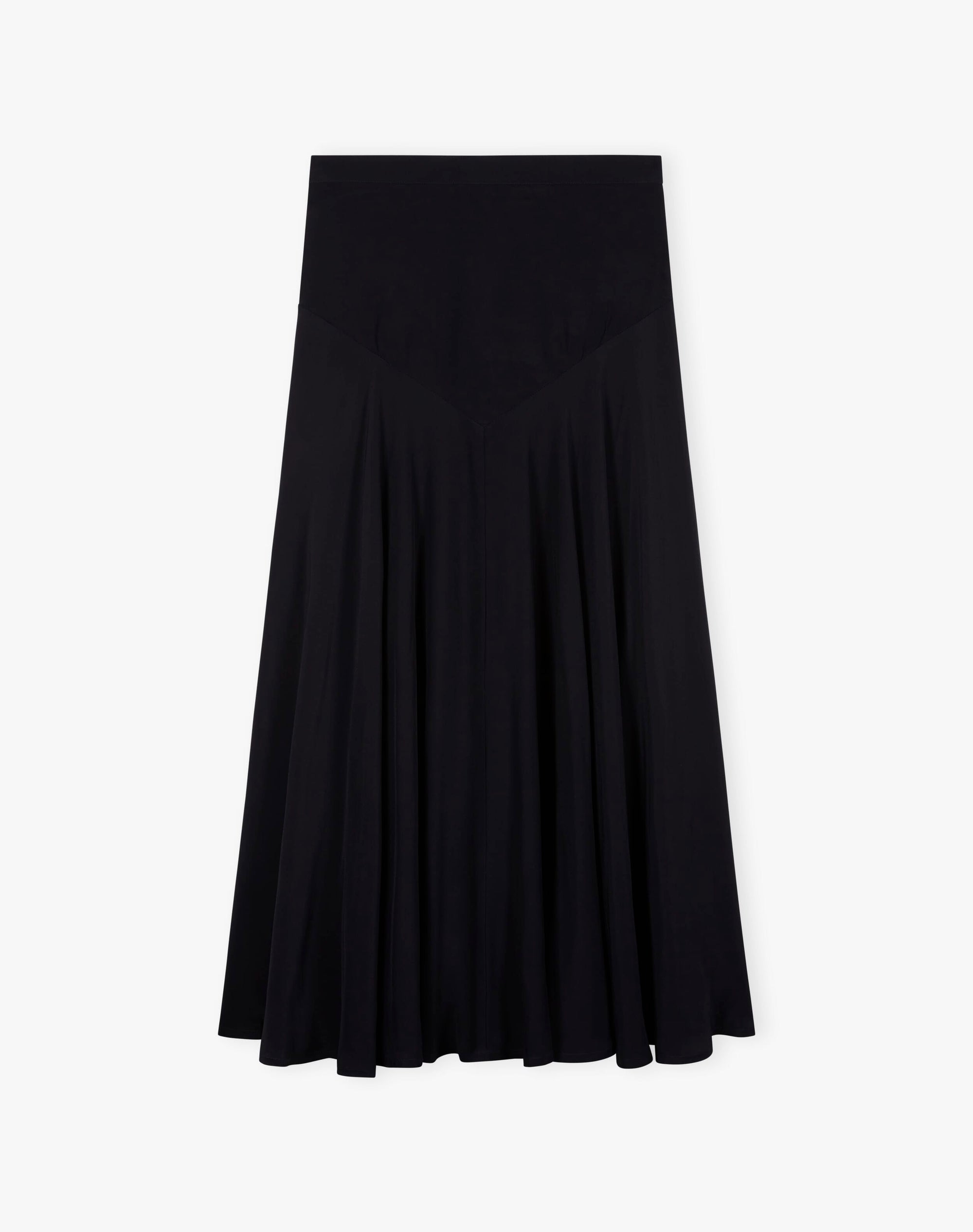 Satin Backed Crepe Skirt