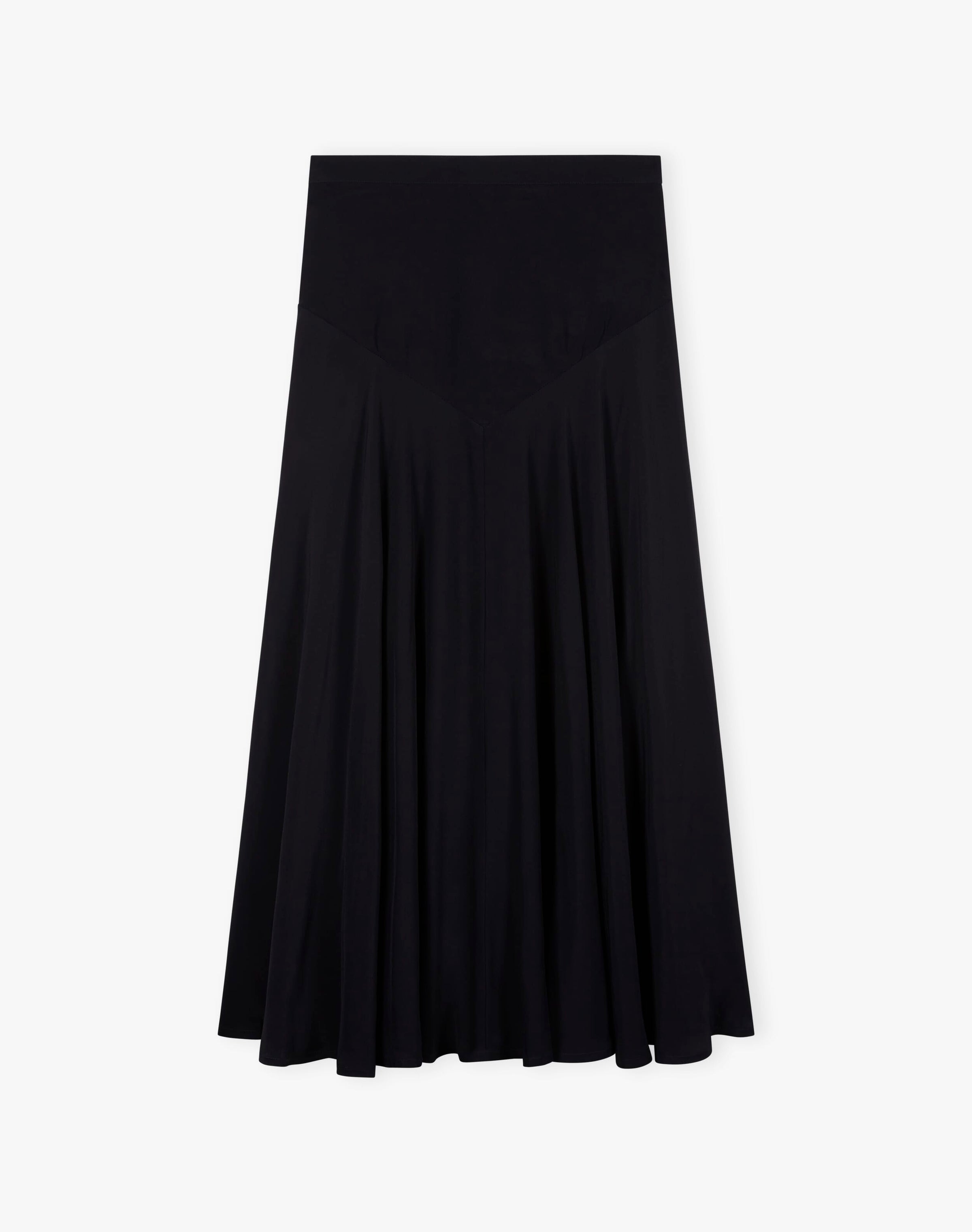 Satin Backed Crepe Skirt