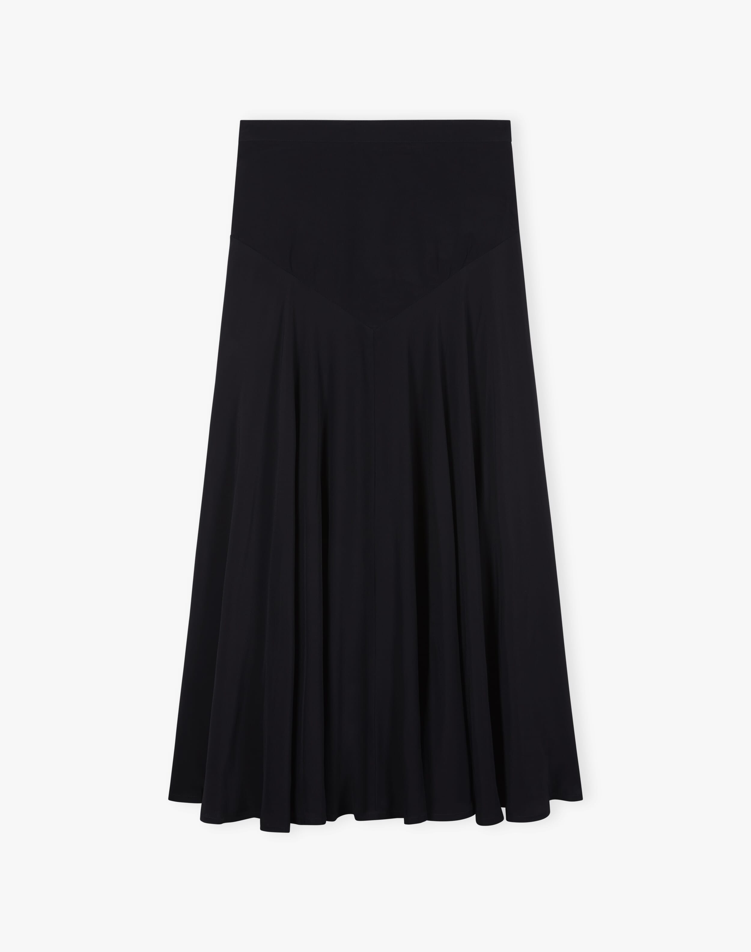 Satin Backed Crepe Skirt