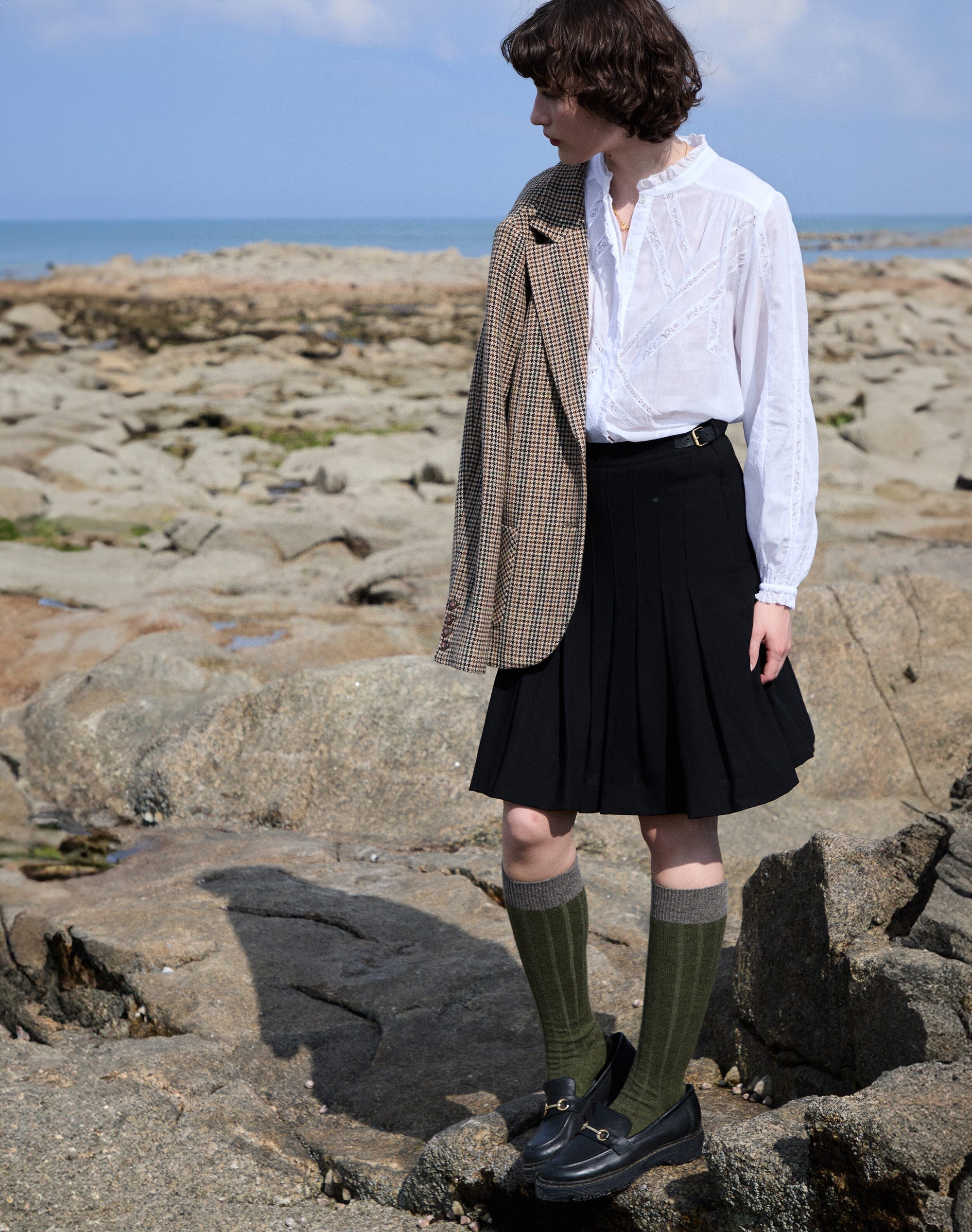 Wool Crepe Kilt
