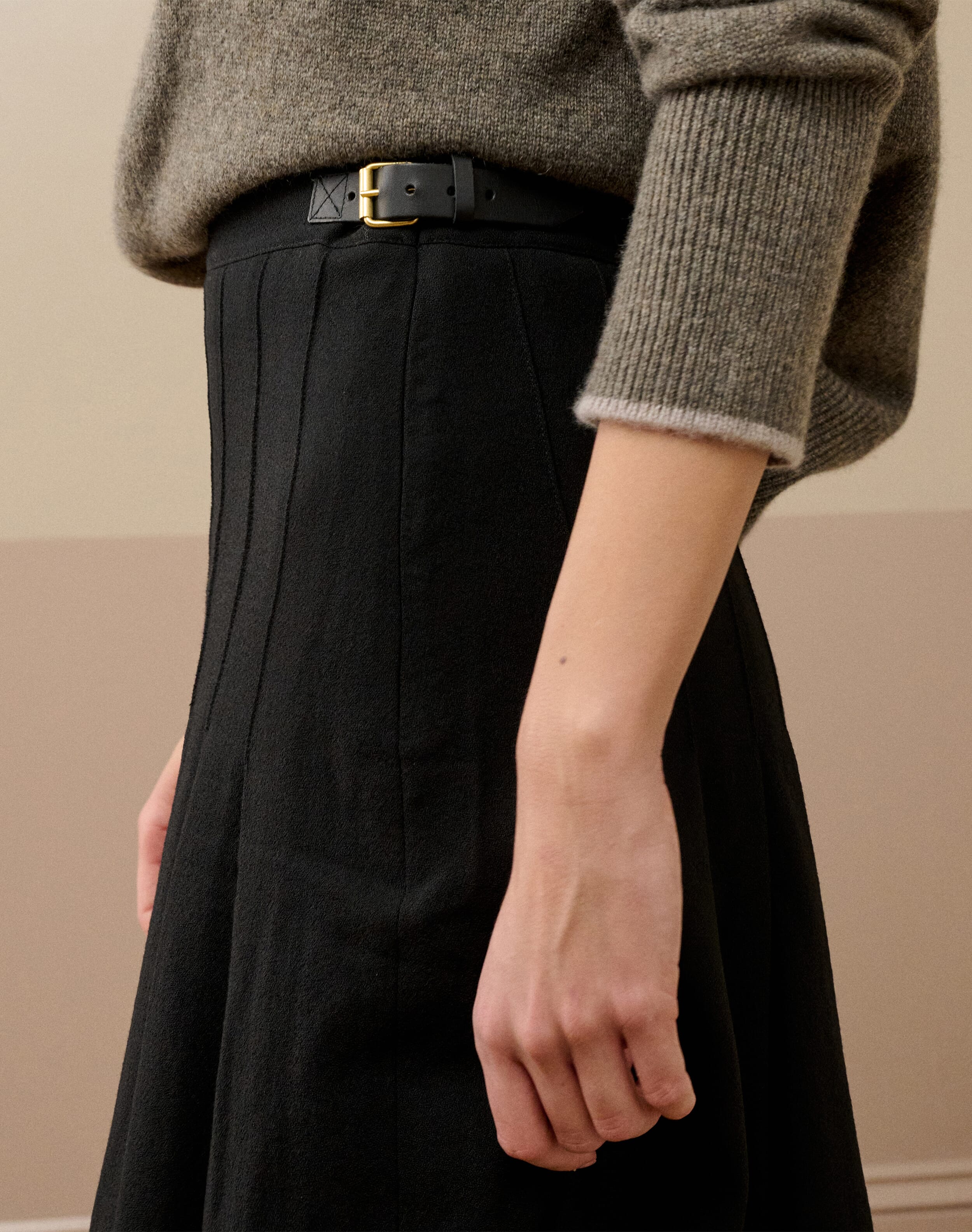 Wool Crepe Kilt