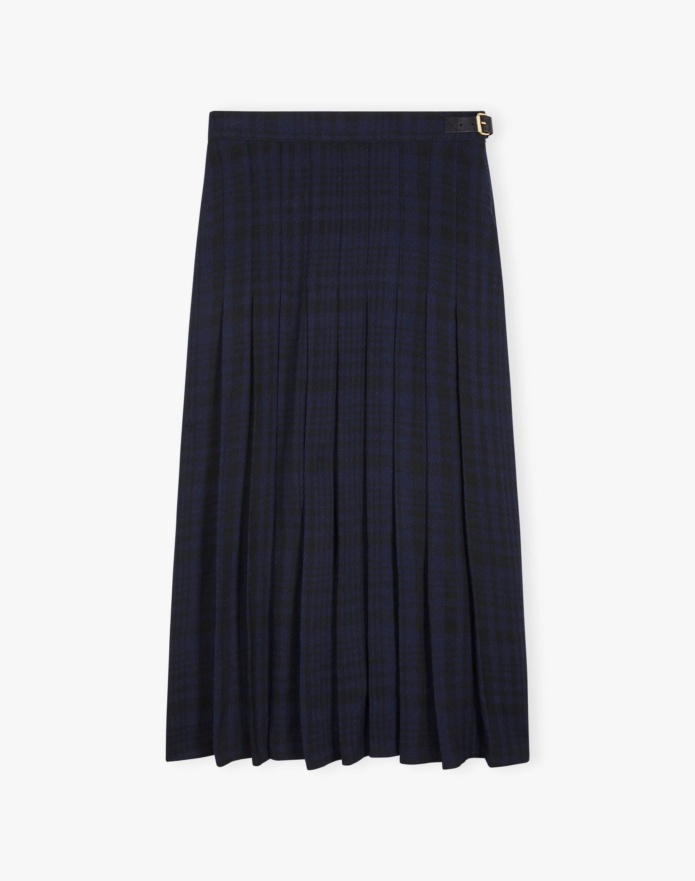 Check Pleated Skirt