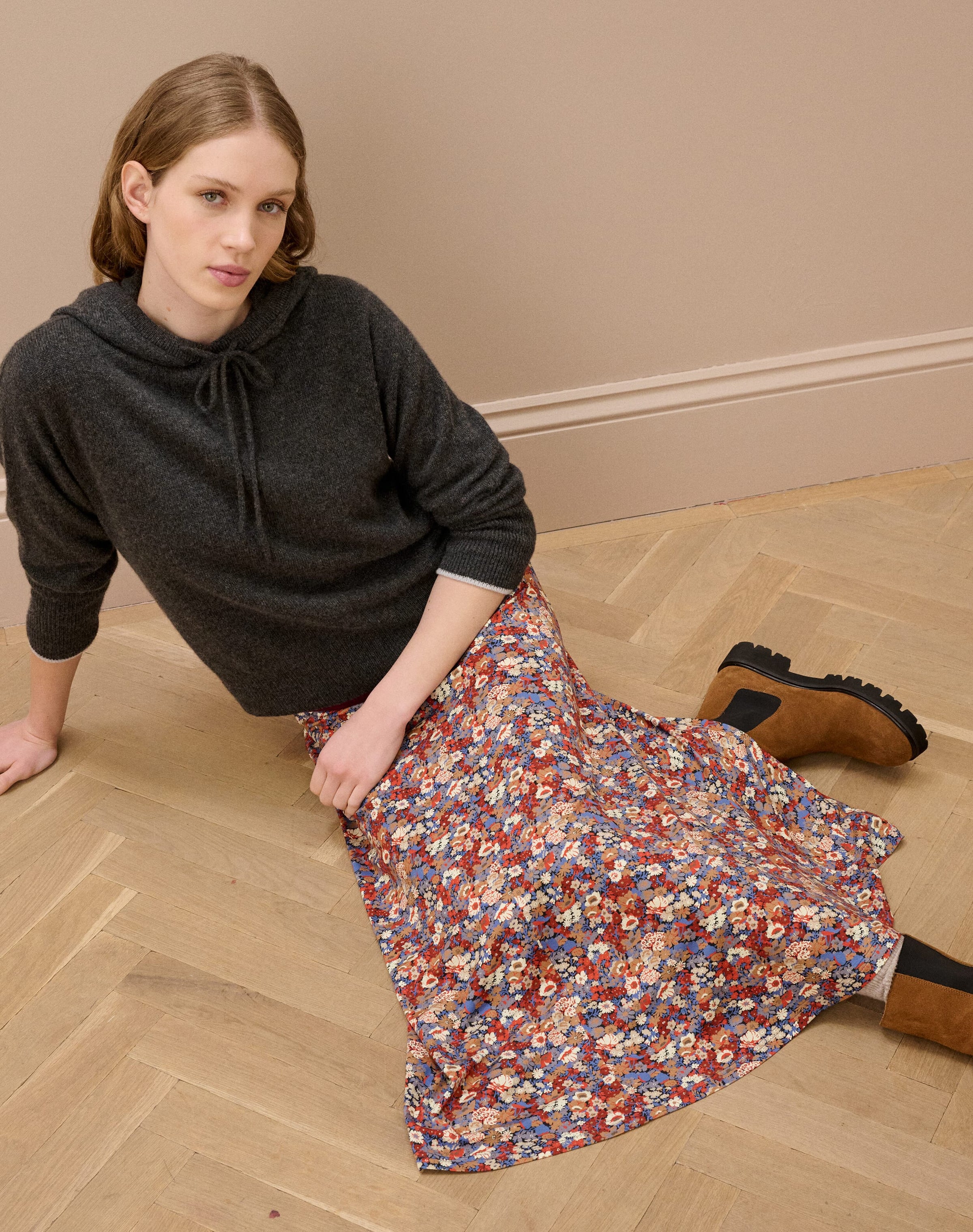Liberty Print Jersey Skirt