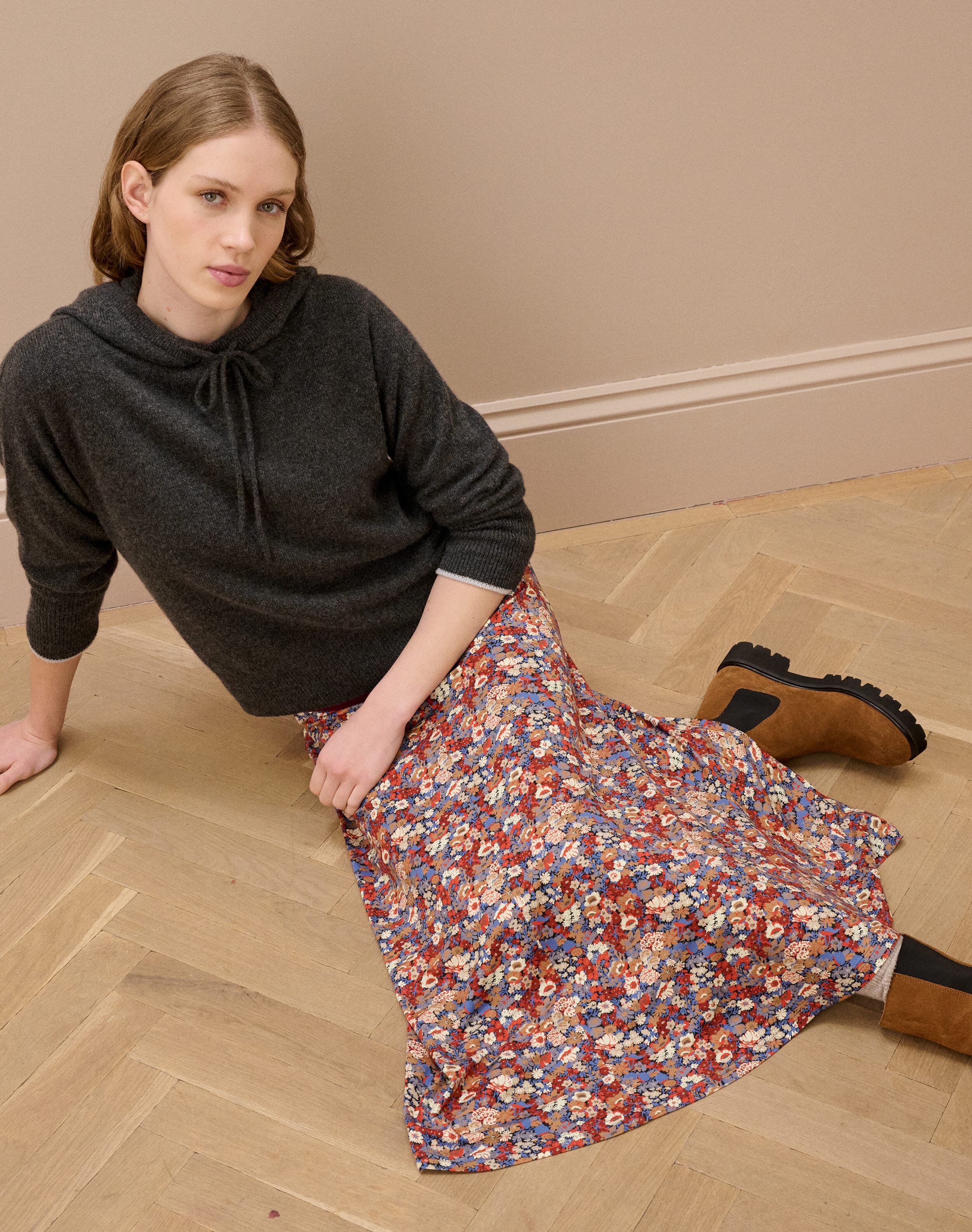 Liberty Print Jersey Skirt