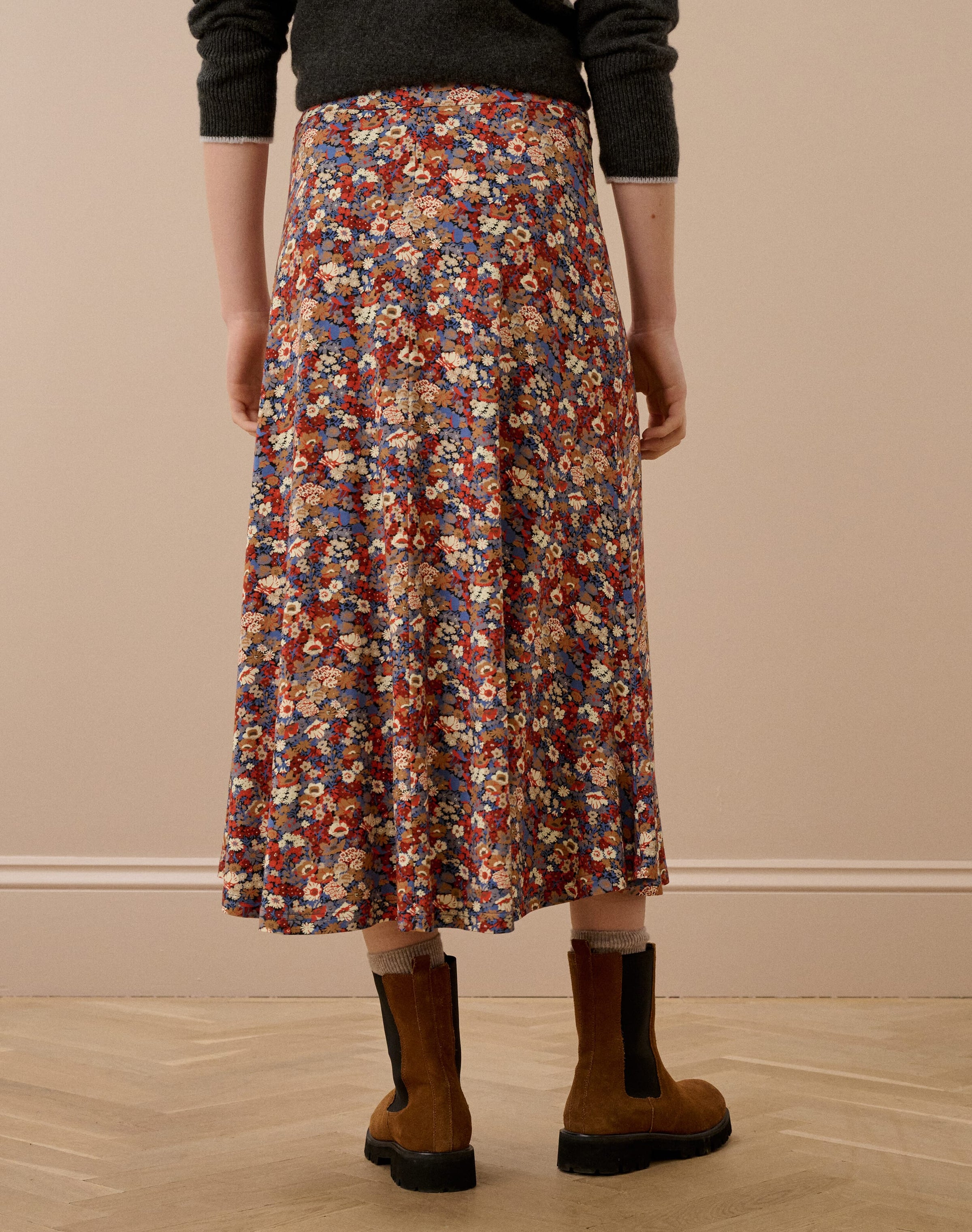Liberty Print Jersey Skirt