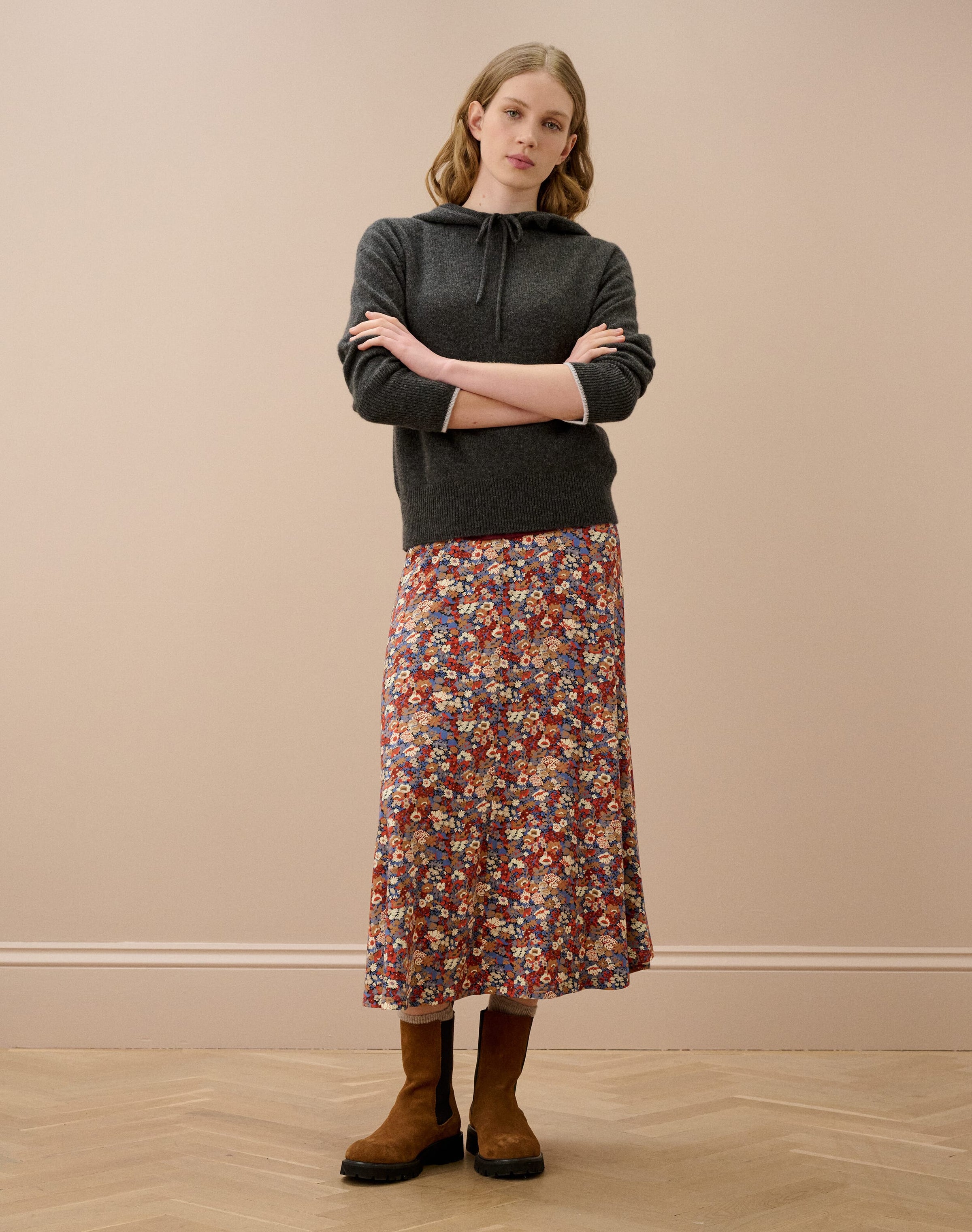 Liberty Print Jersey Skirt