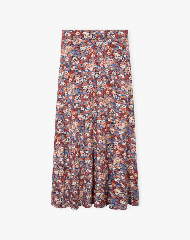 Liberty Print Jersey Skirt
