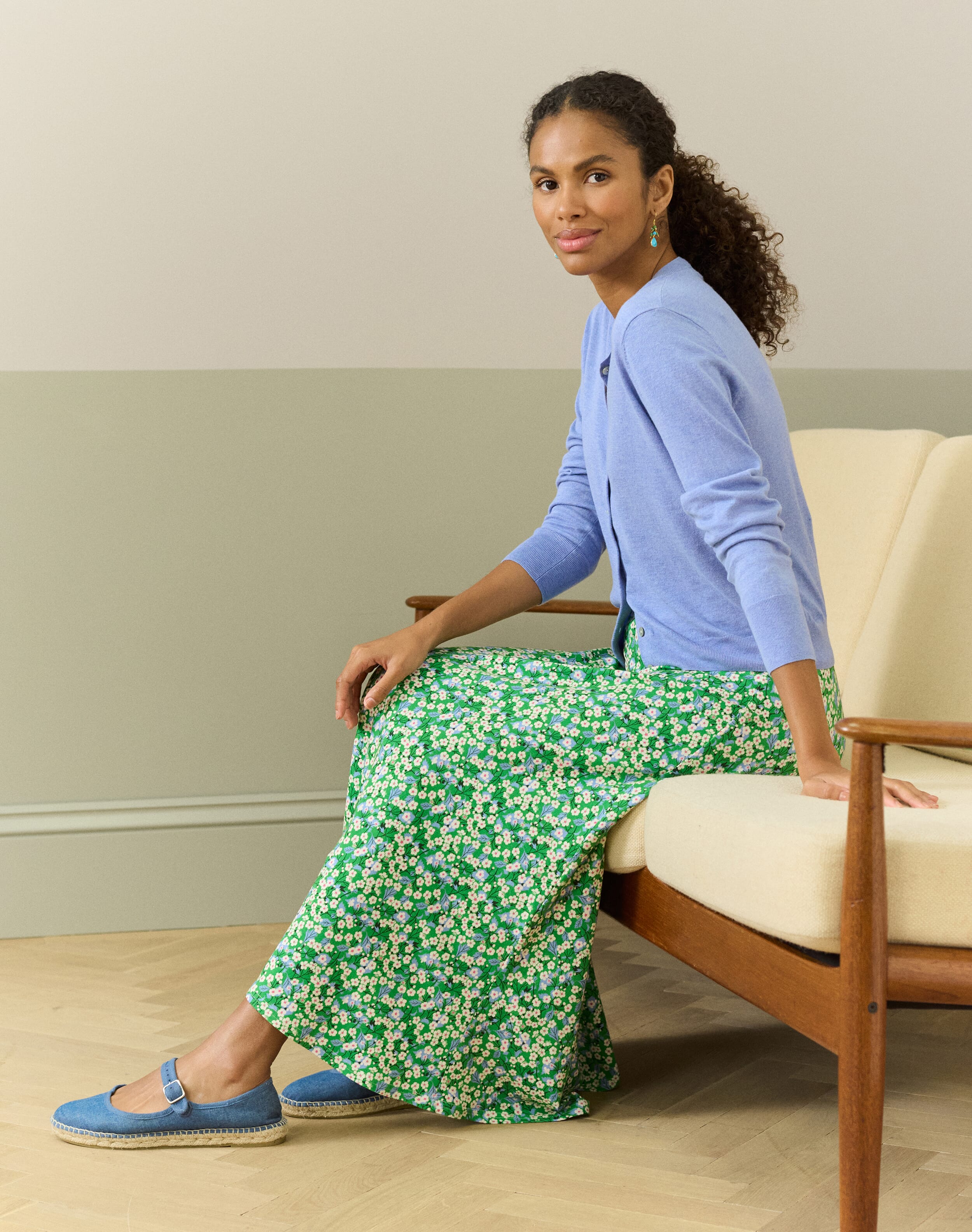 Liberty Print Jersey Skirt