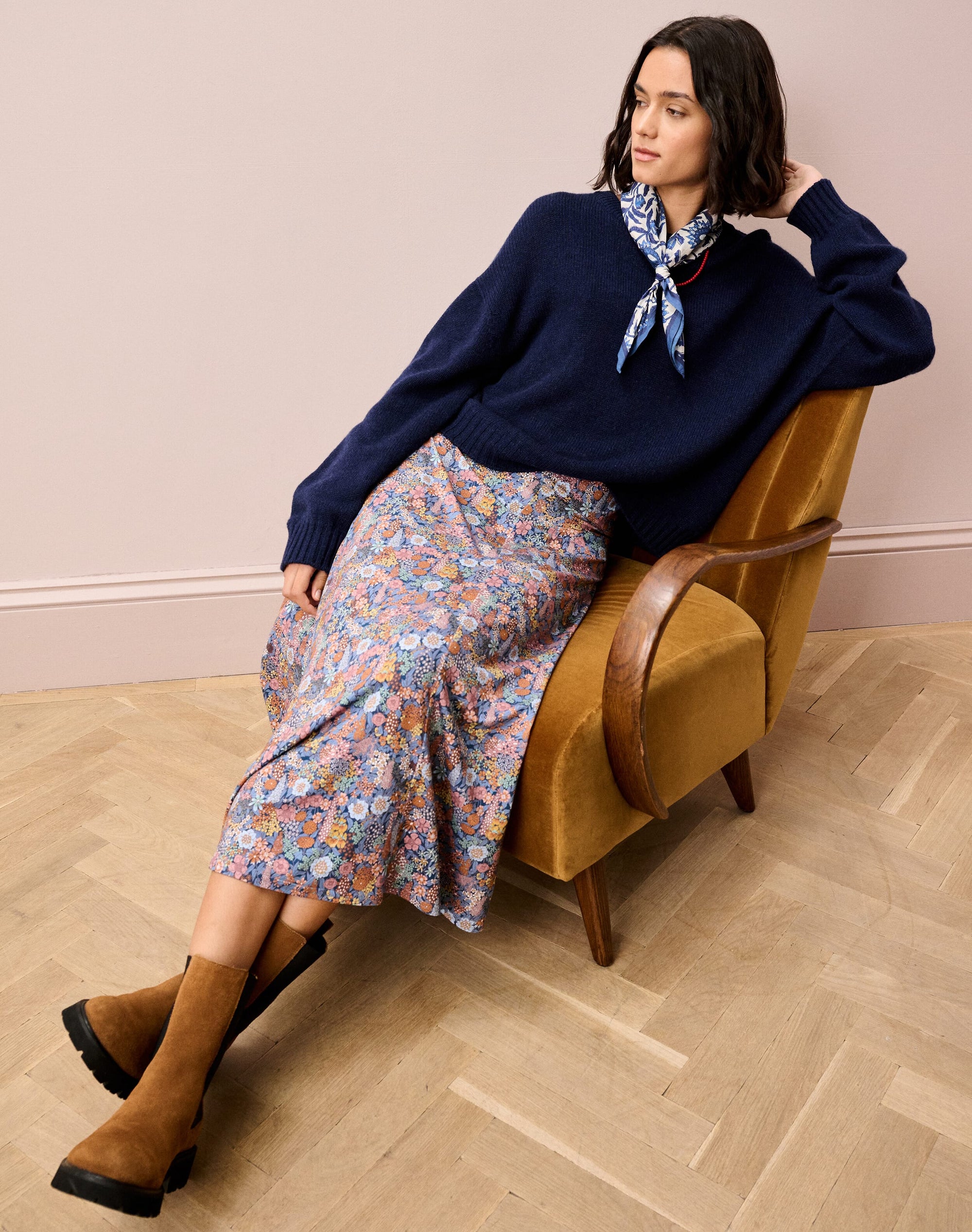 Liberty Print Jersey Skirt